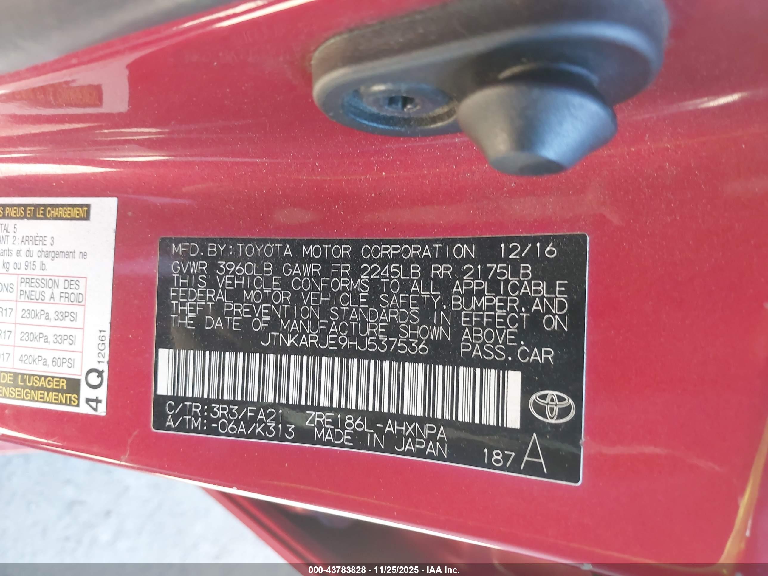 TOYOTA COROLLA image 9
