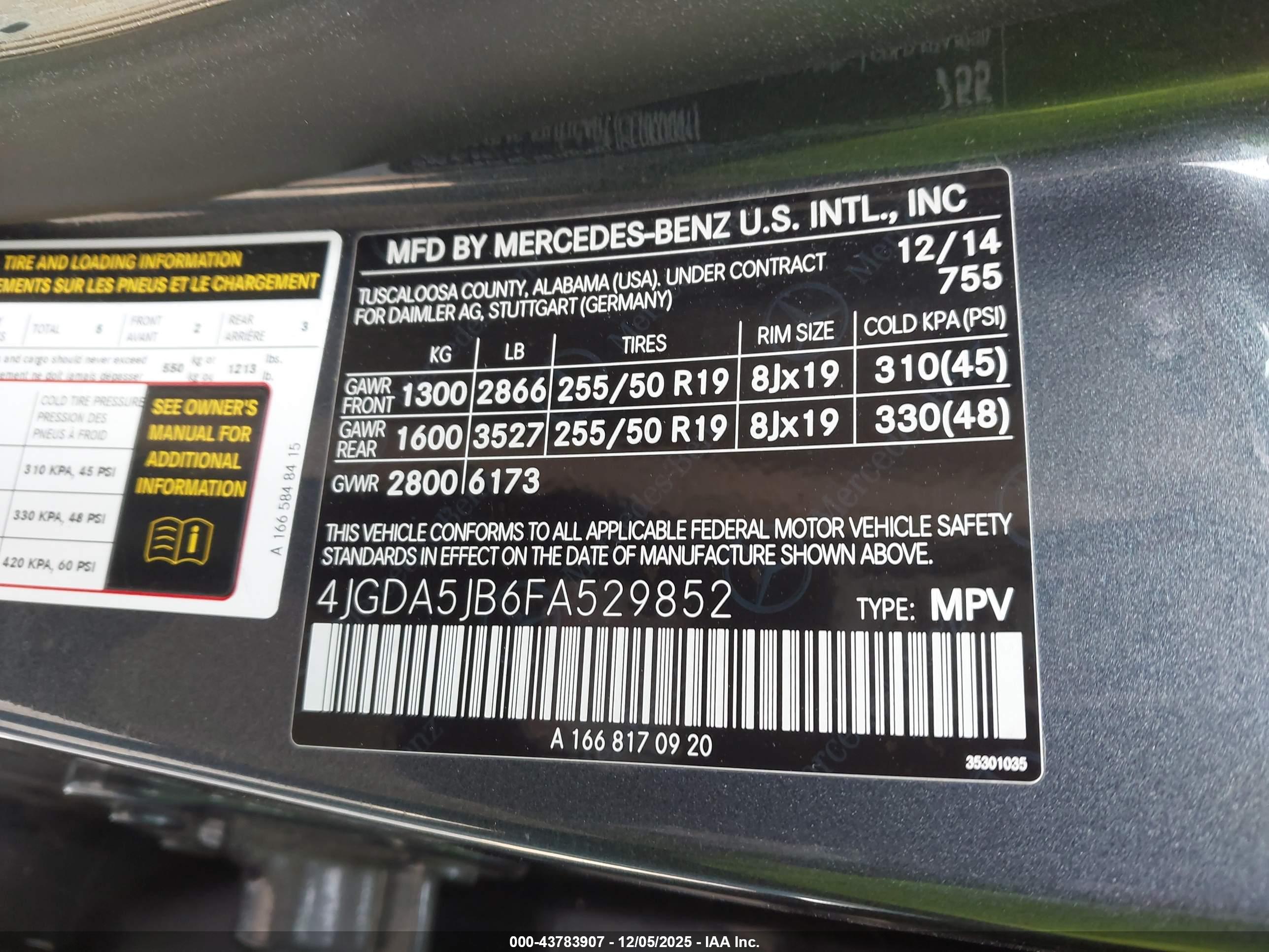 MERCEDES-BENZ ML image 9