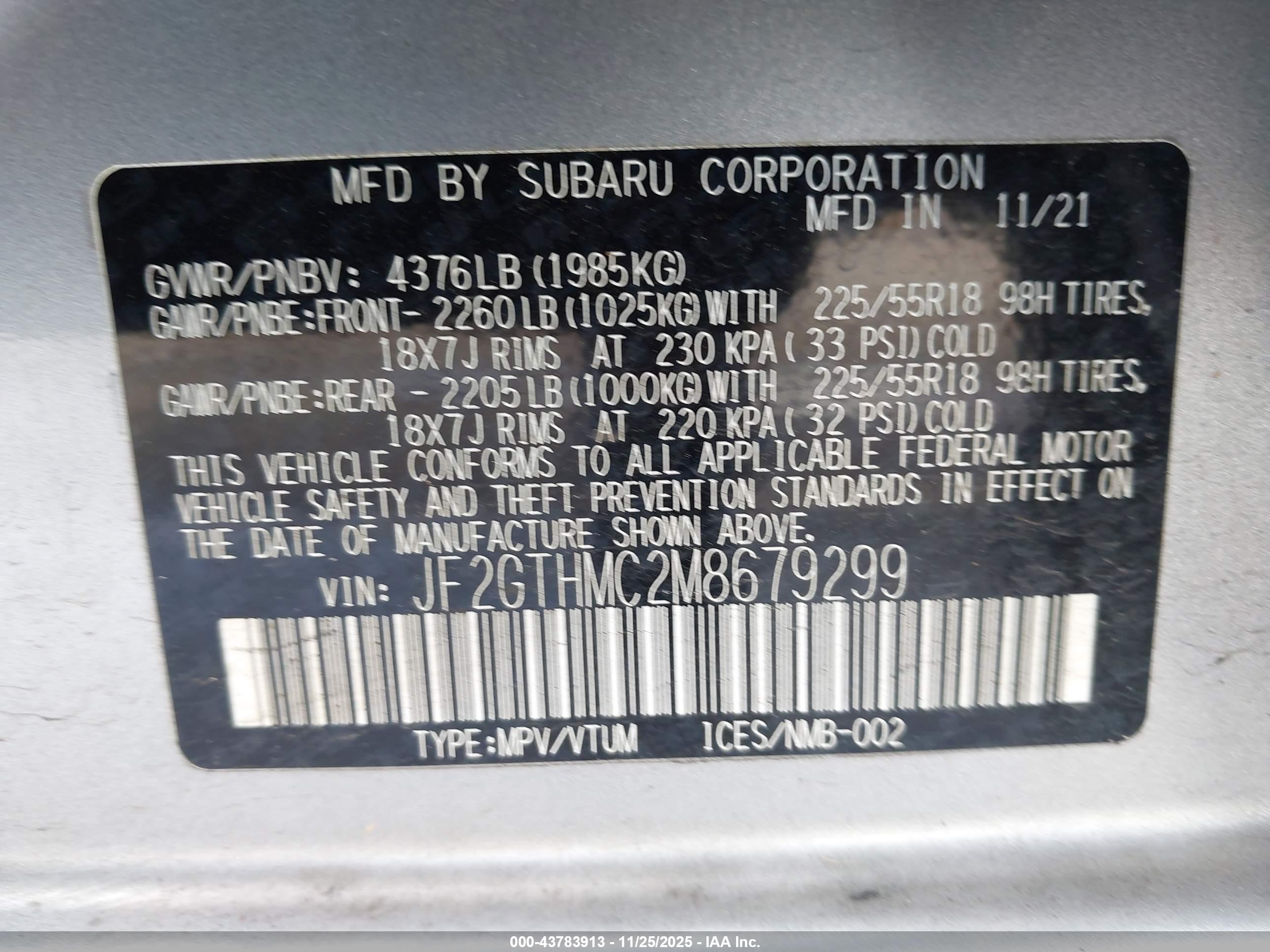 SUBARU CROSSTREK image 9