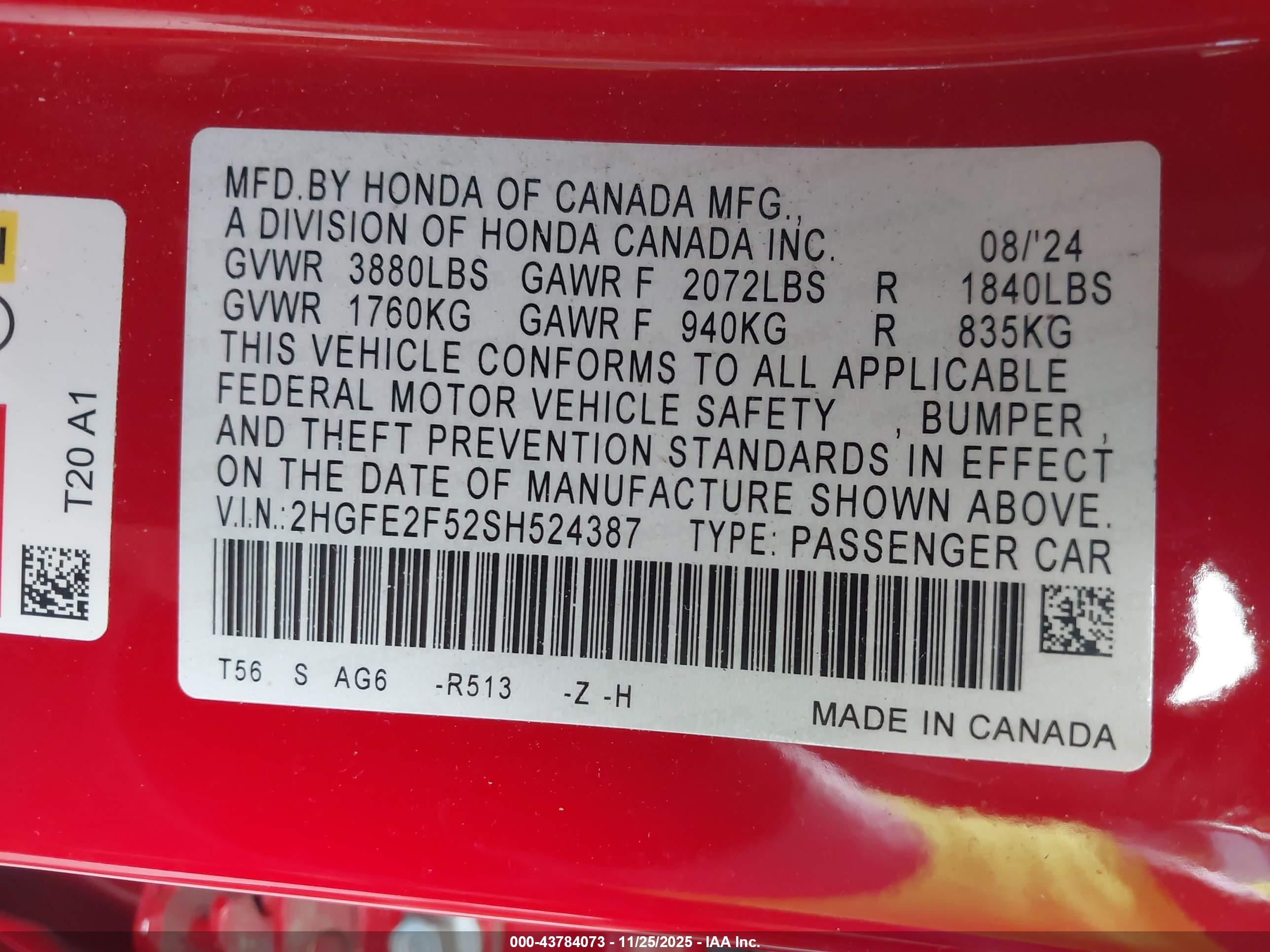 HONDA CIVIC image 9