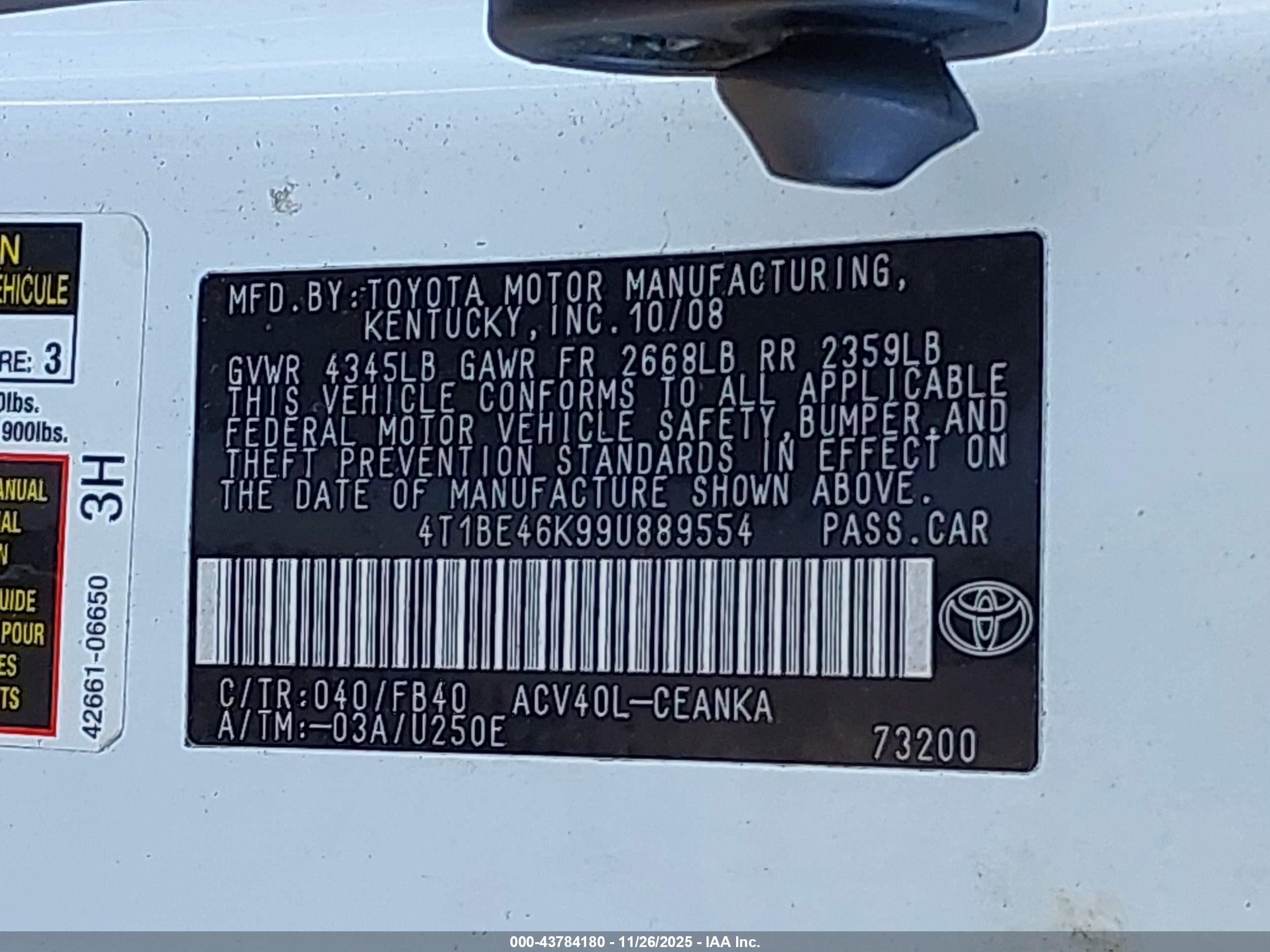 TOYOTA CAMRY image 9