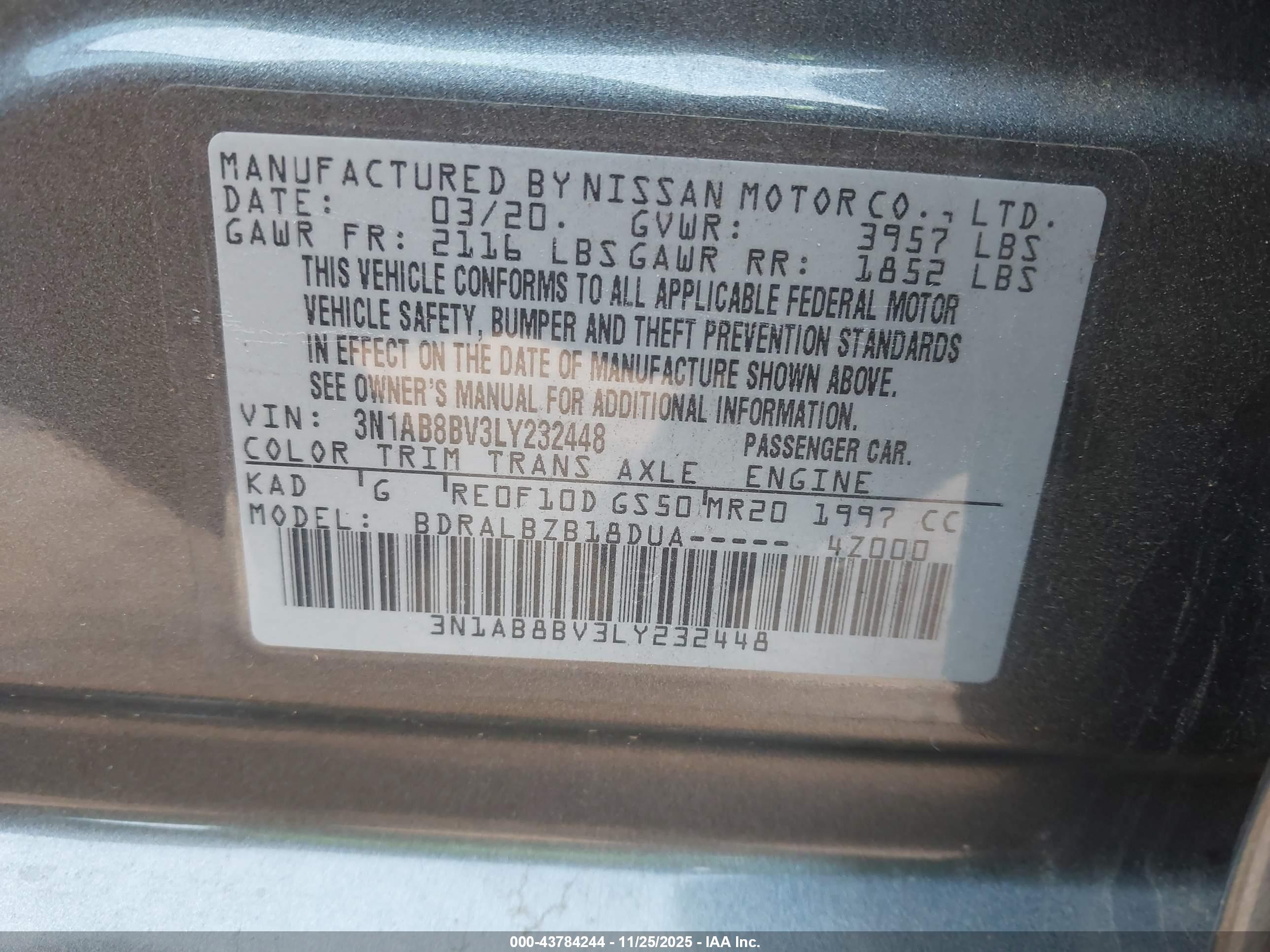 NISSAN SENTRA image 9