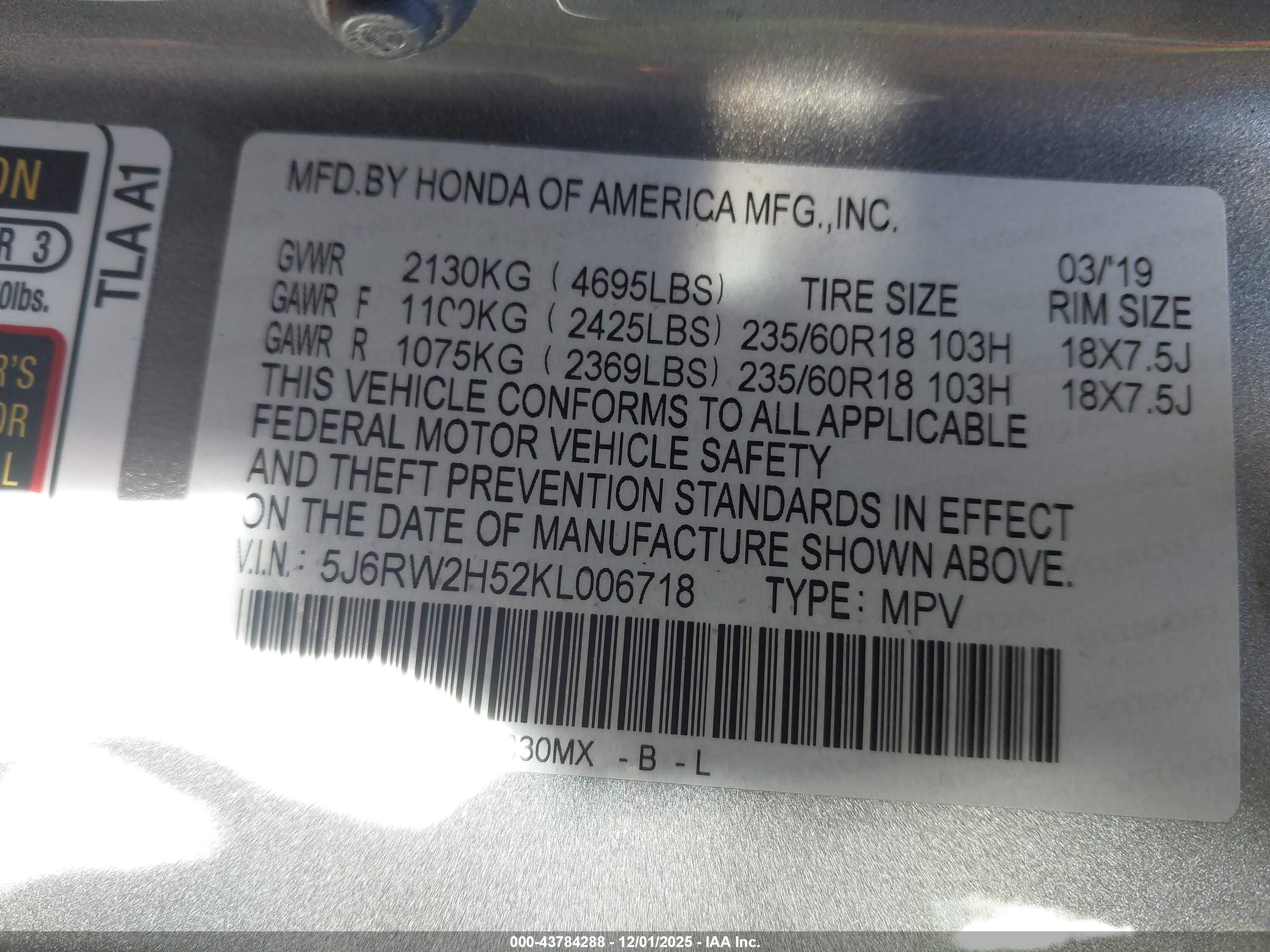 HONDA CR-V image 9