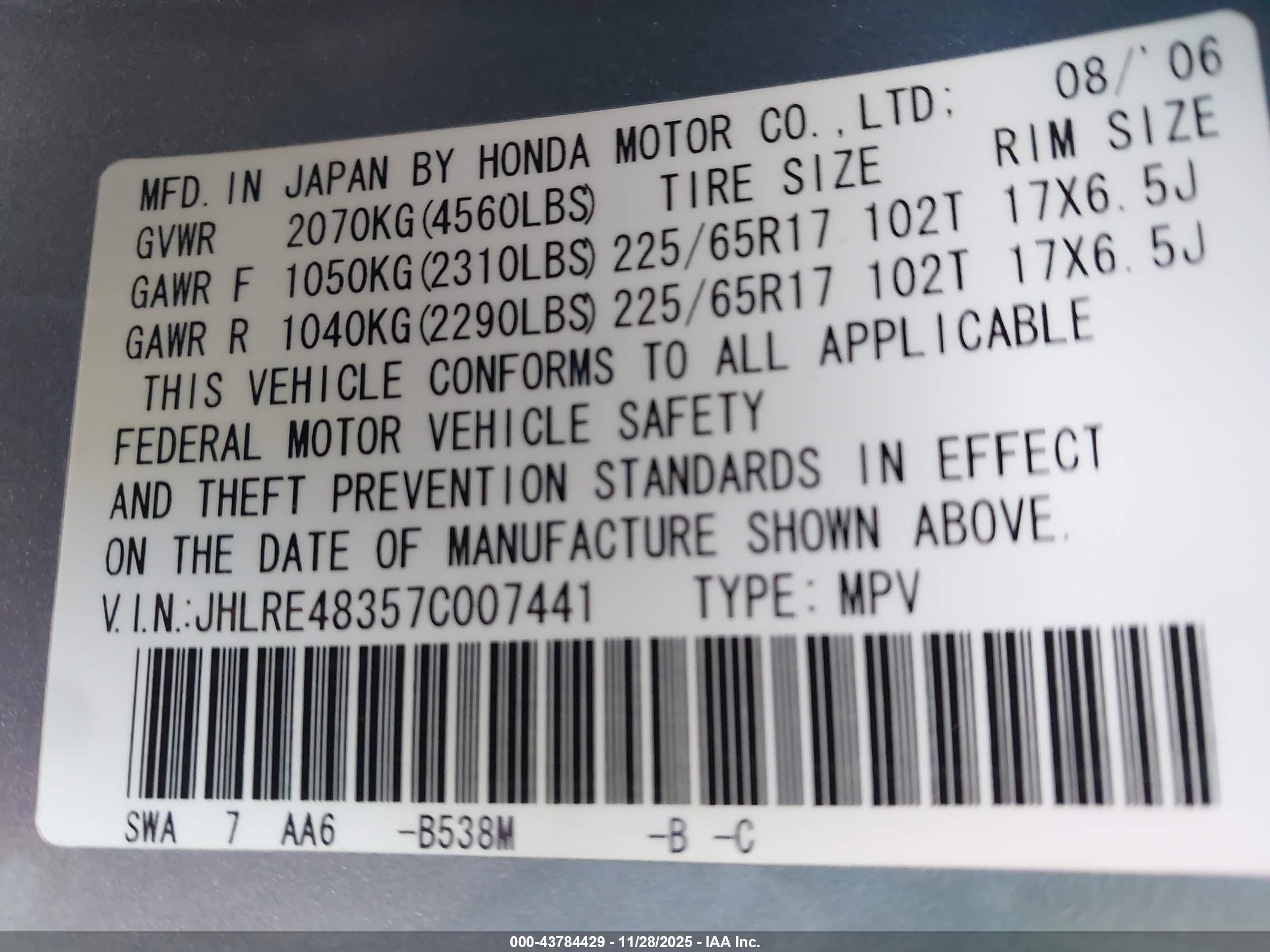 HONDA CR-V image 9