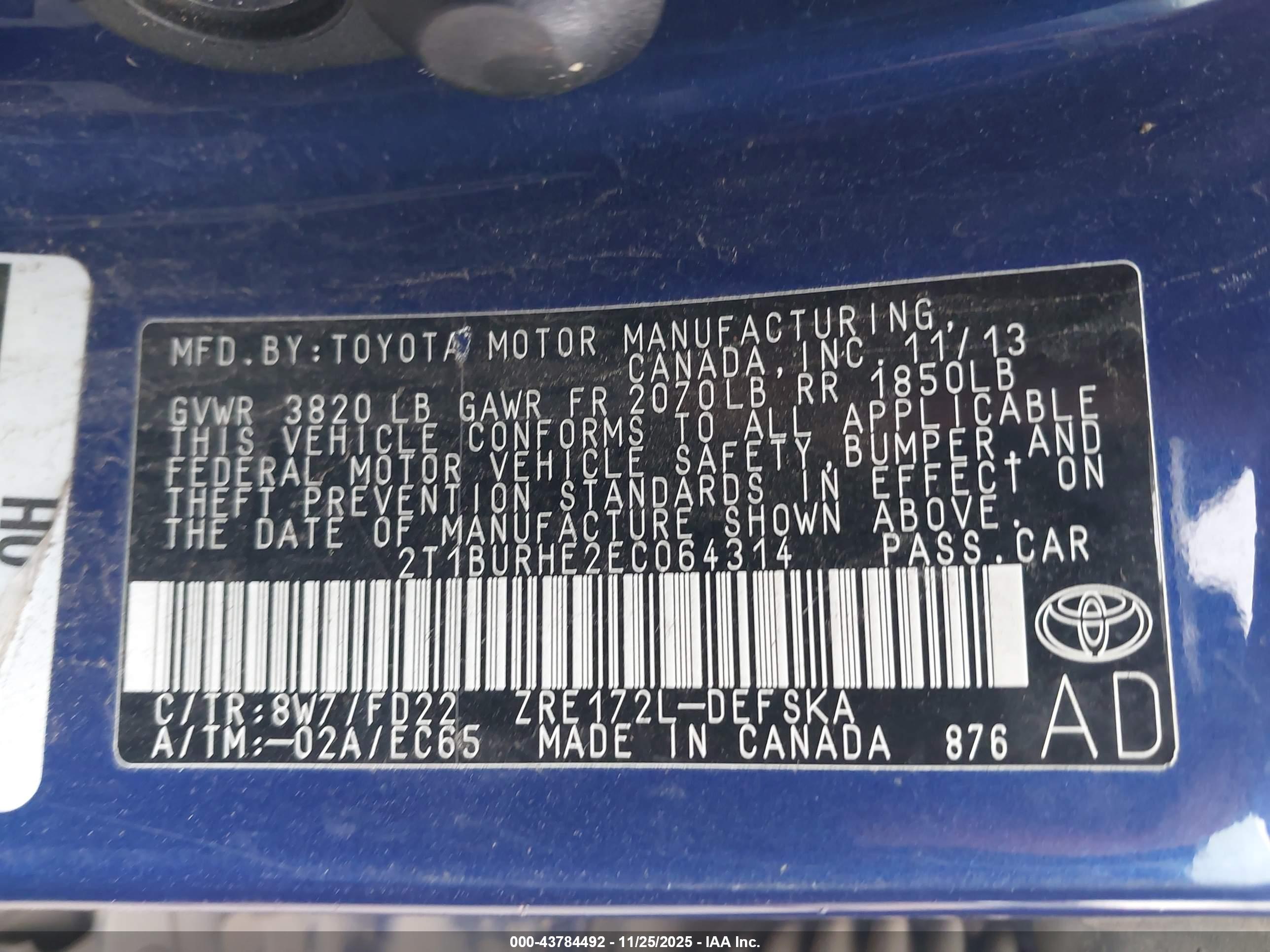 TOYOTA COROLLA image 9