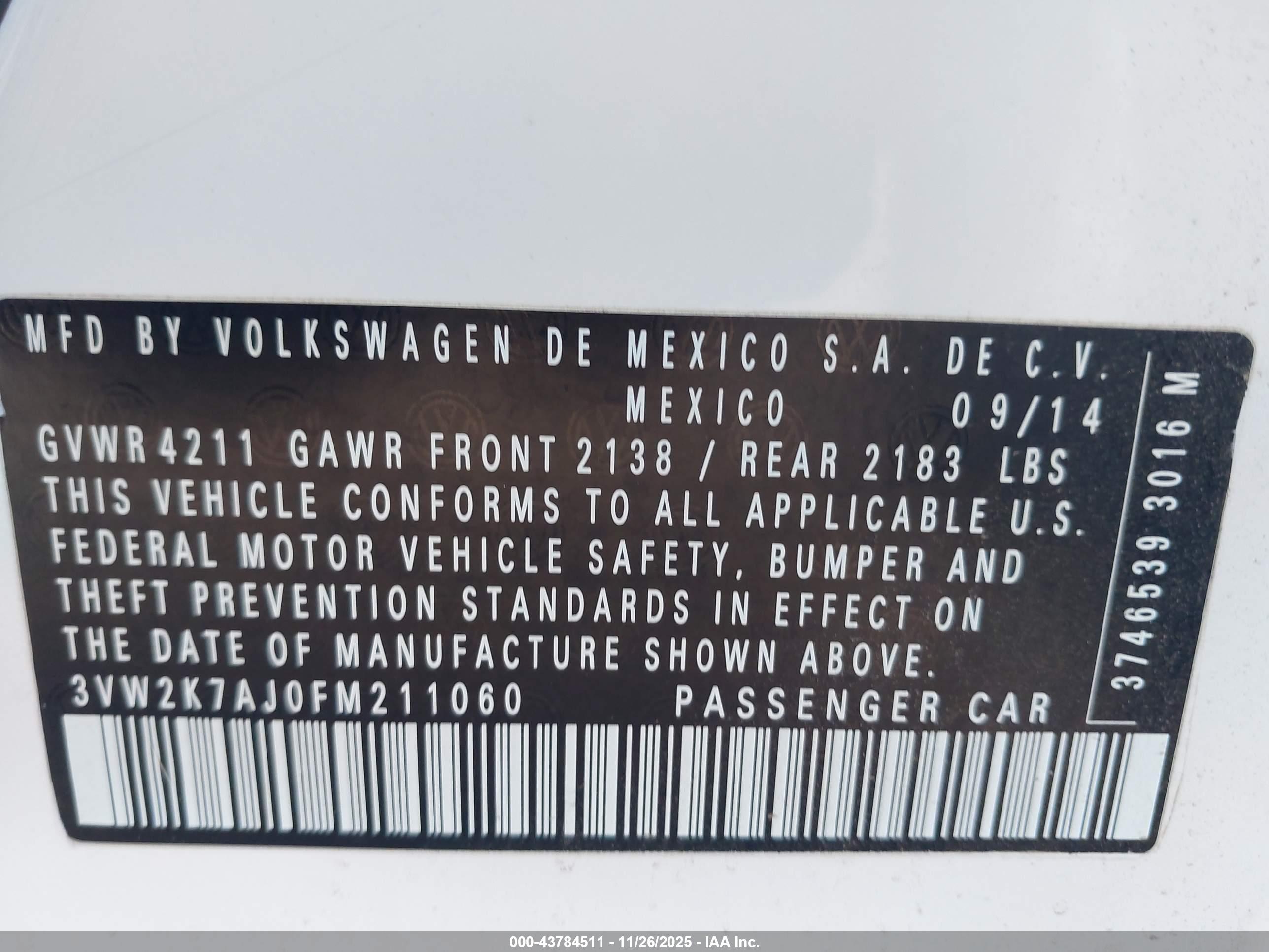 VOLKSWAGEN JETTA image 9