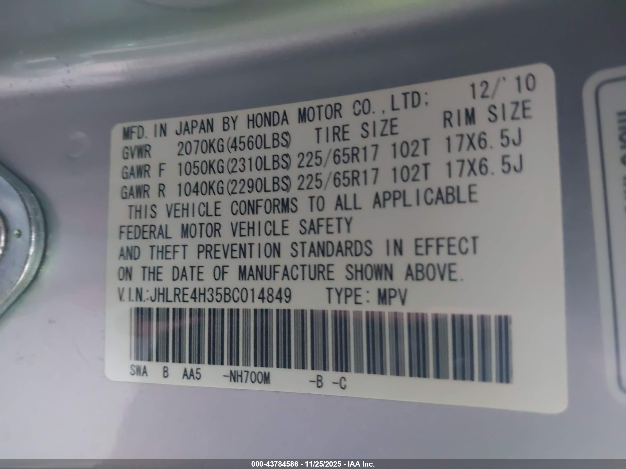 HONDA CR-V image 9