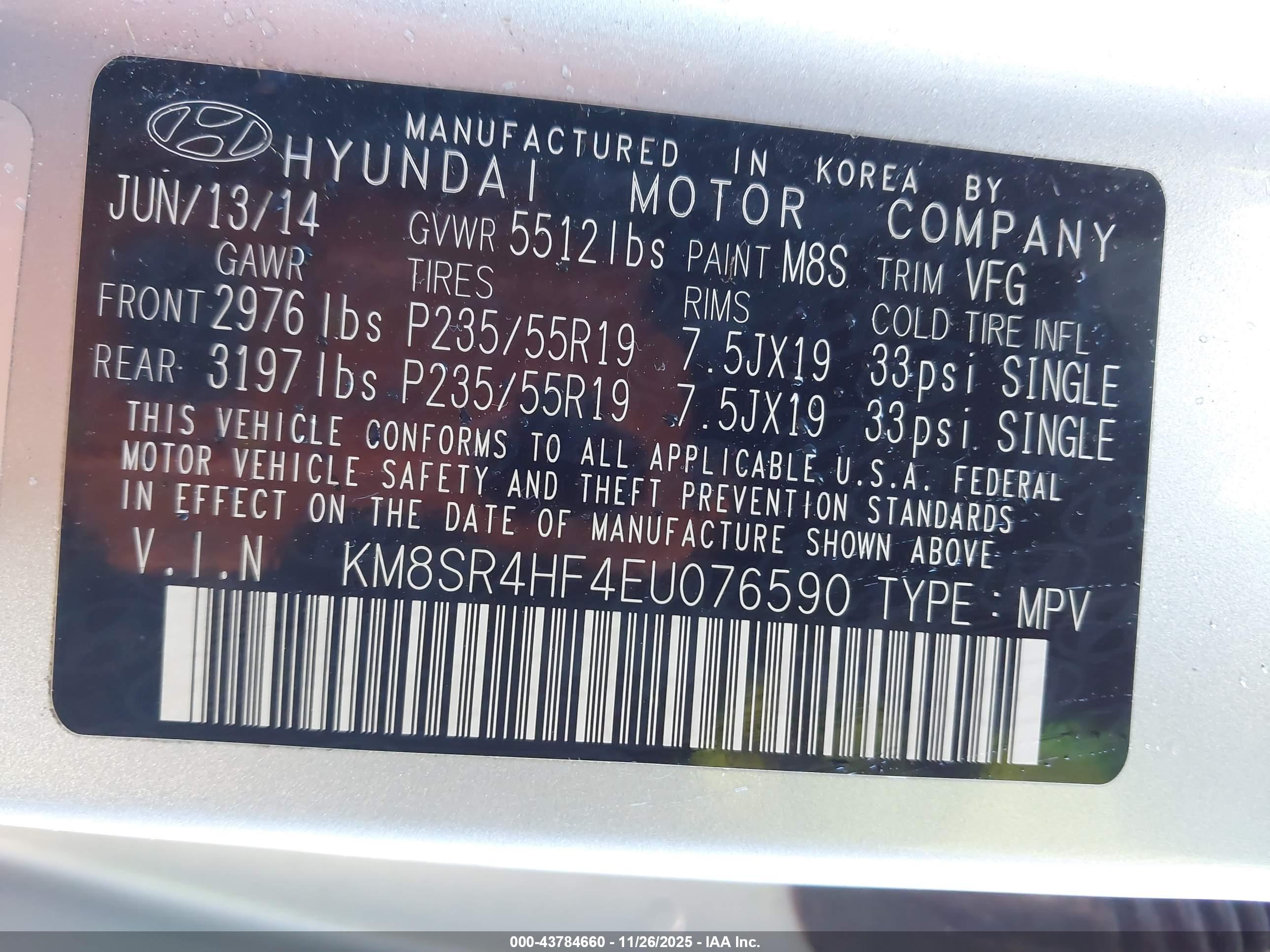HYUNDAI SANTA image 9