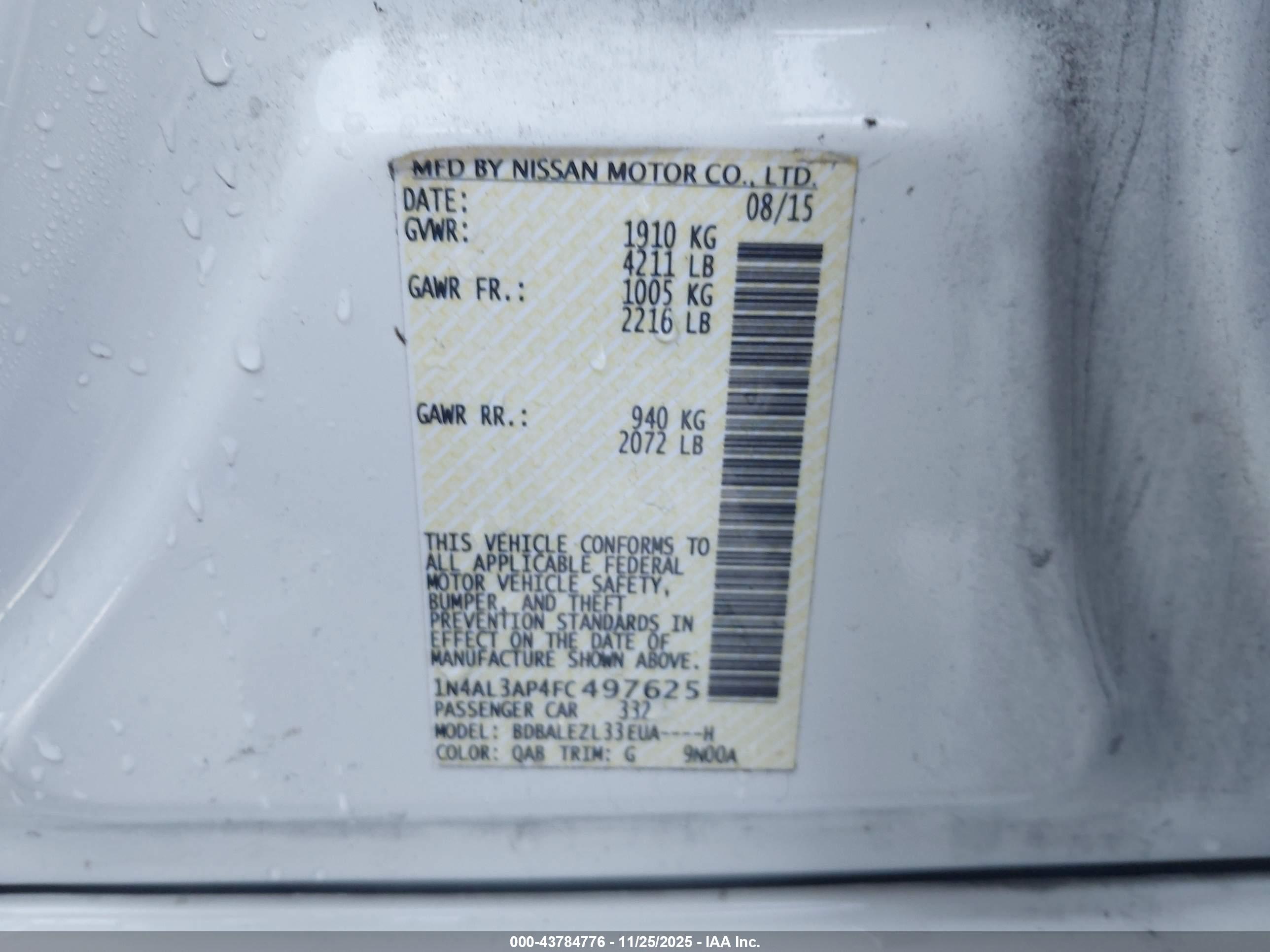 NISSAN ALTIMA image 9