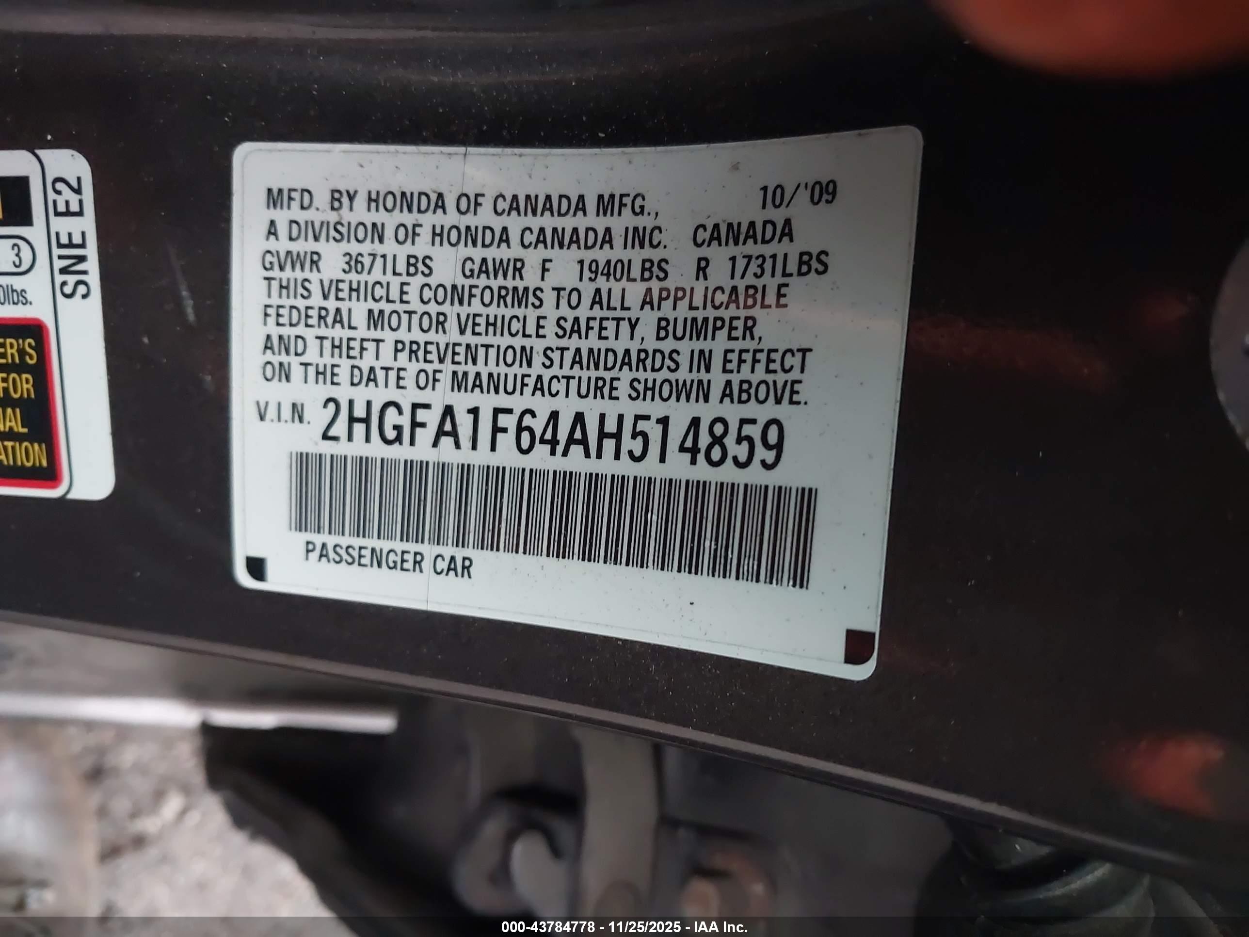 HONDA CIVIC image 9