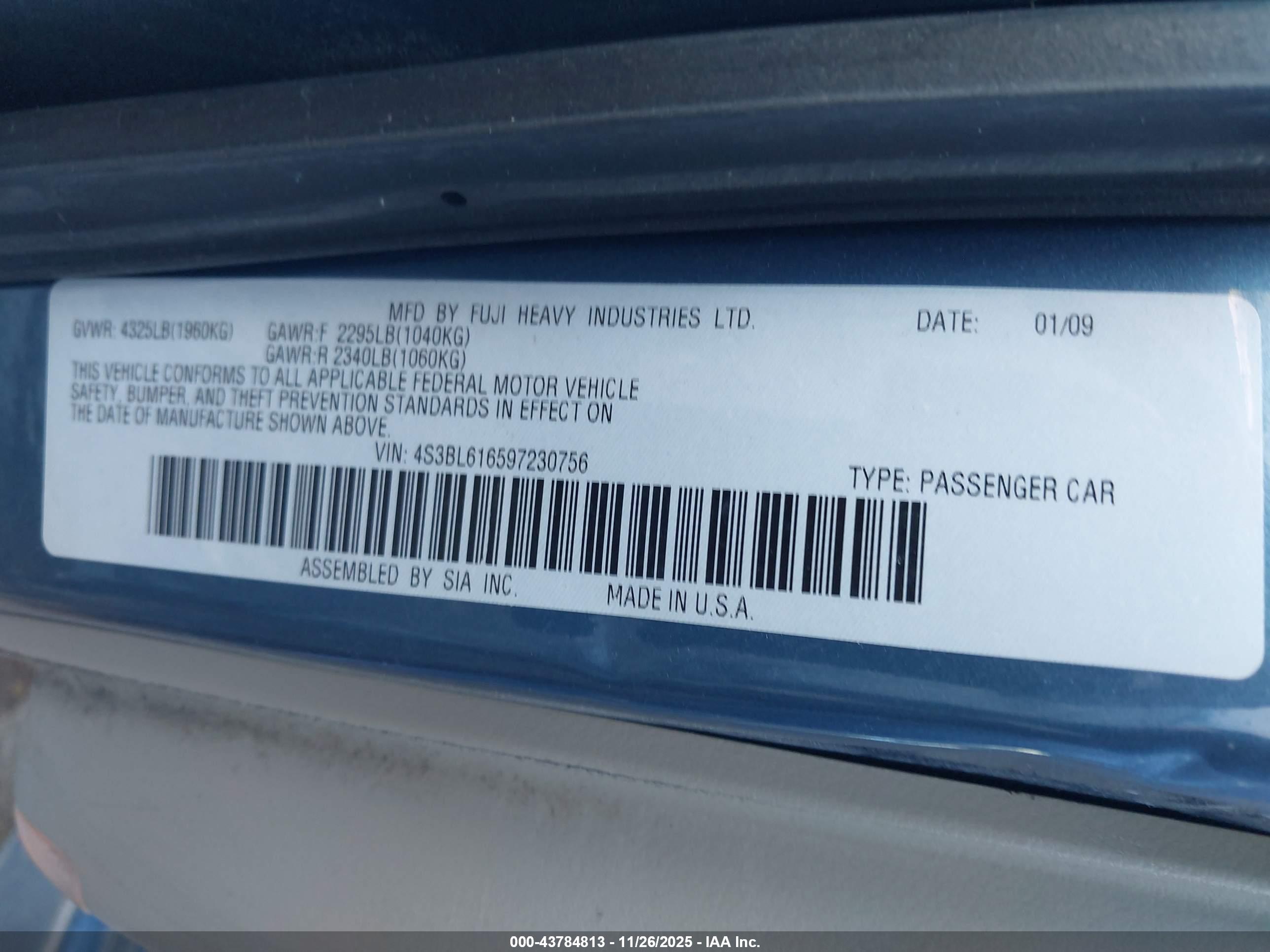 SUBARU LEGACY image 9