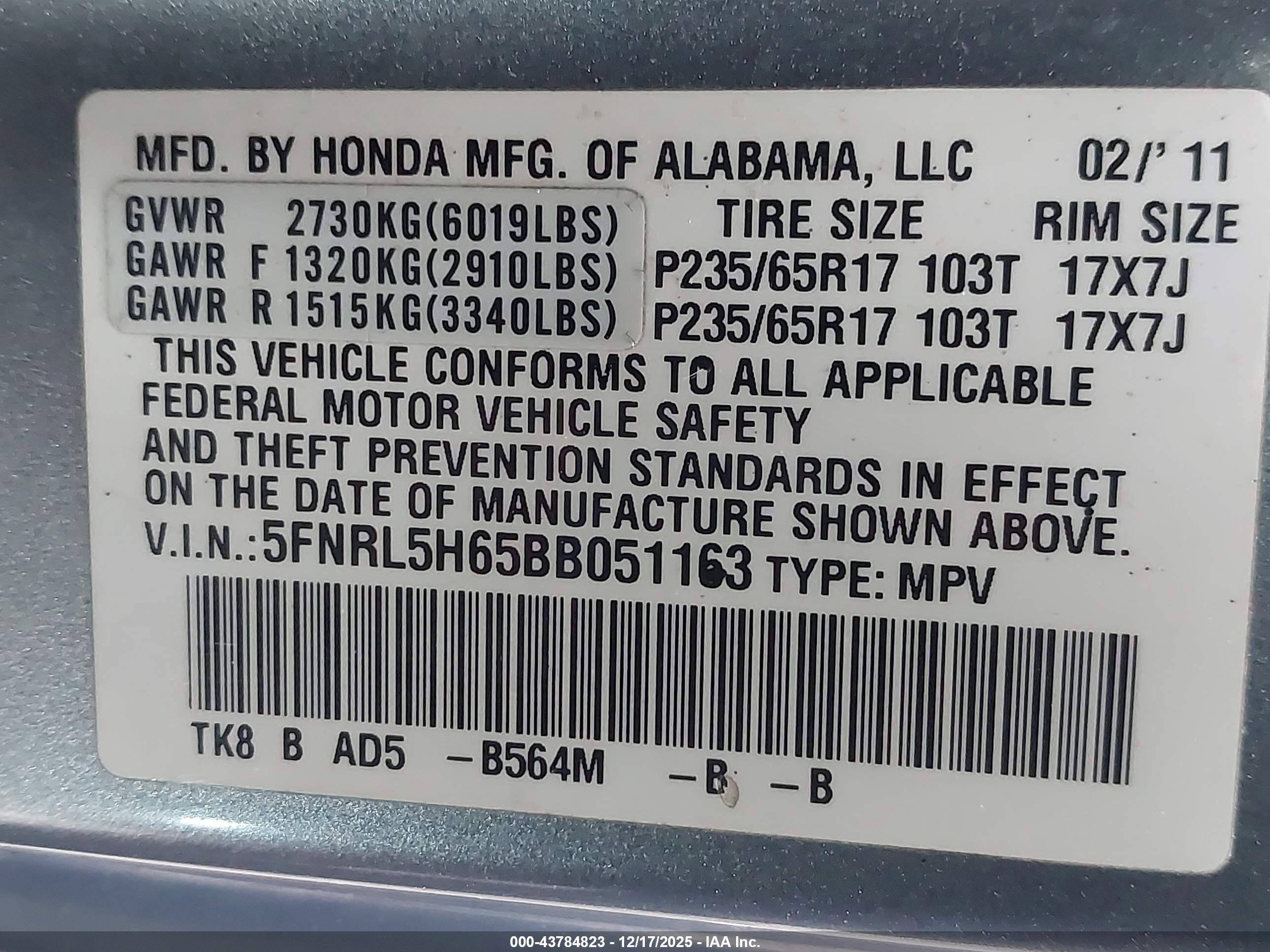 HONDA ODYSSEY image 9
