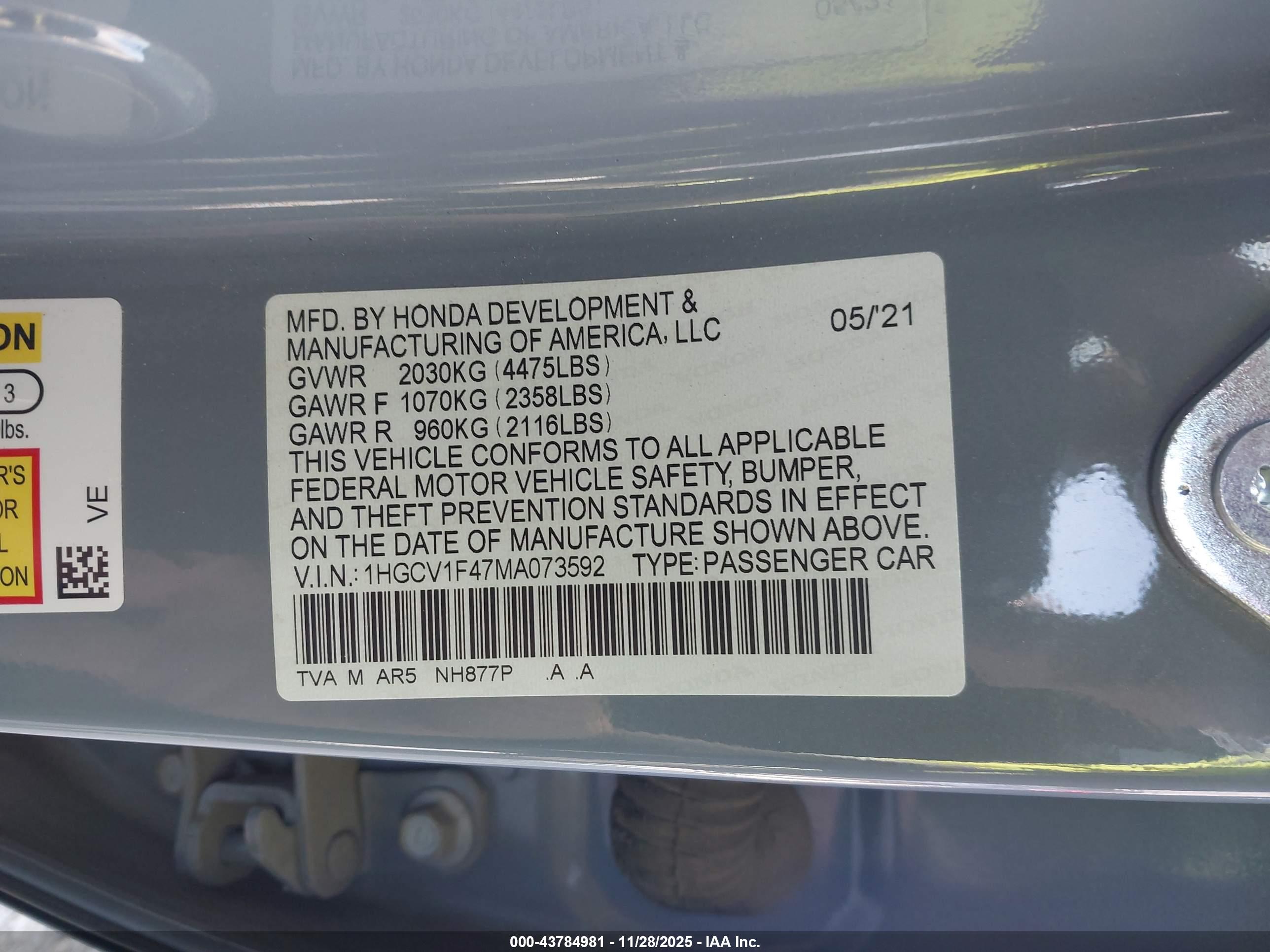 HONDA ACCORD image 9