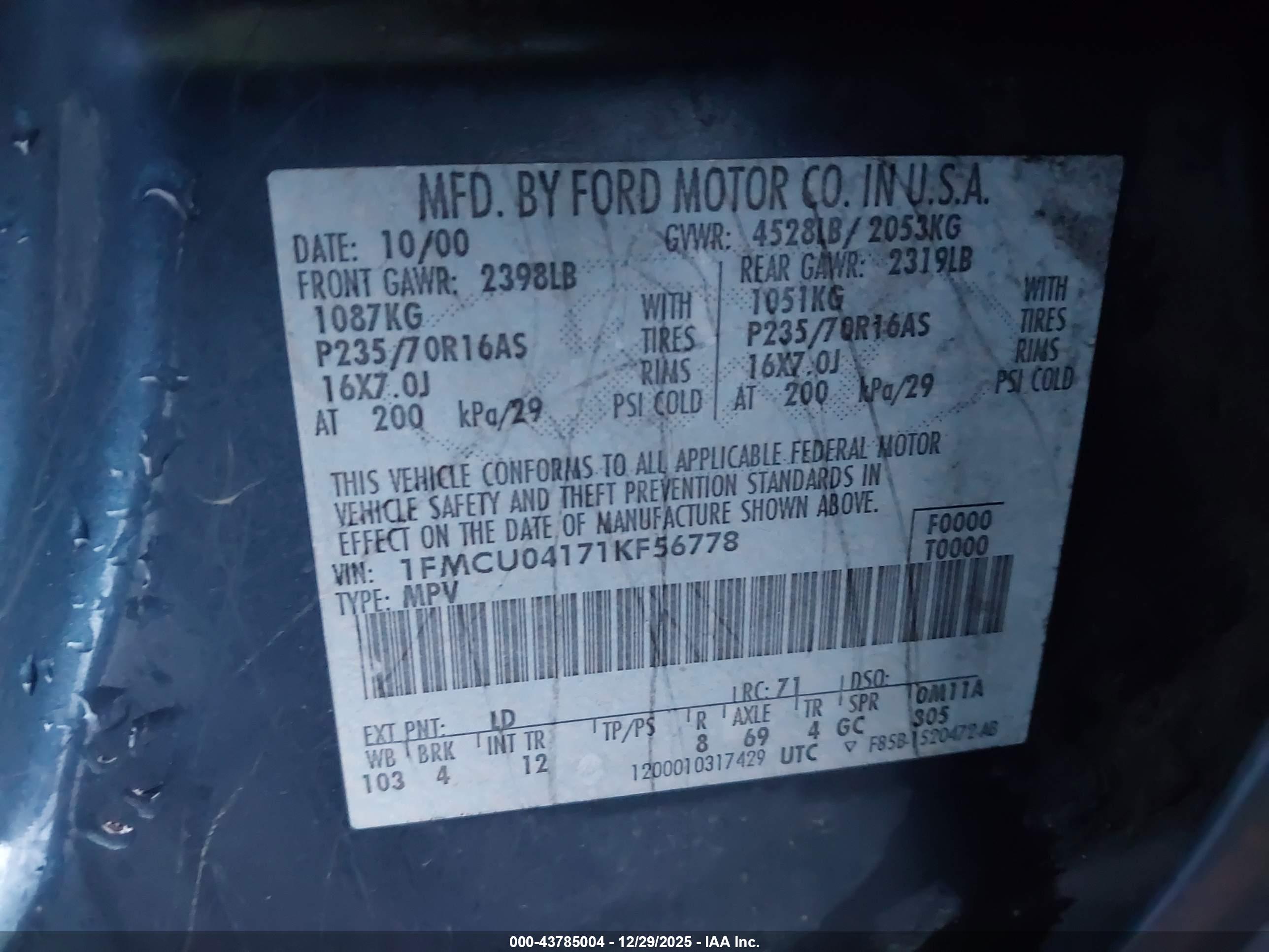 FORD ESCAPE image 9