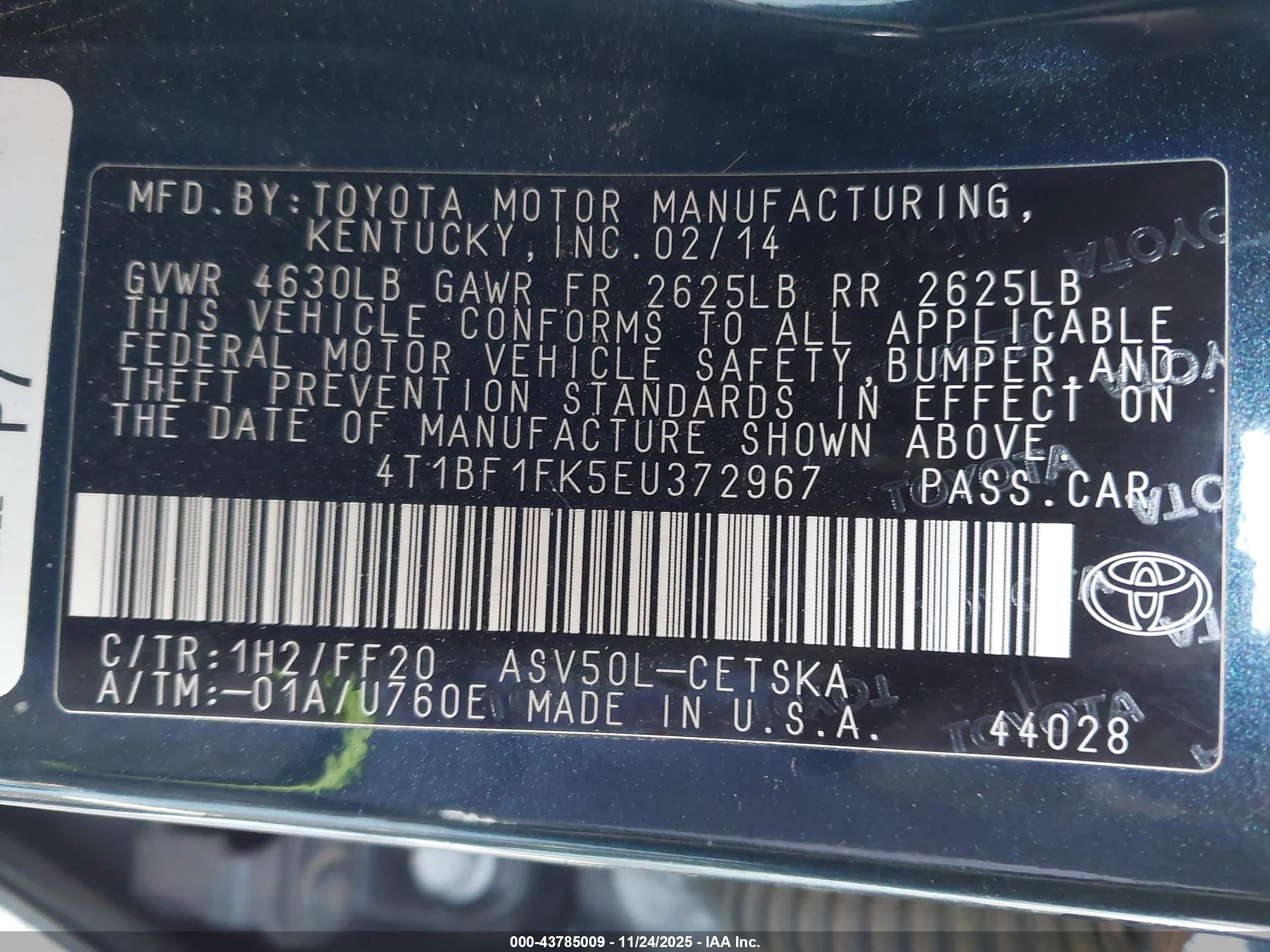 TOYOTA CAMRY image 9
