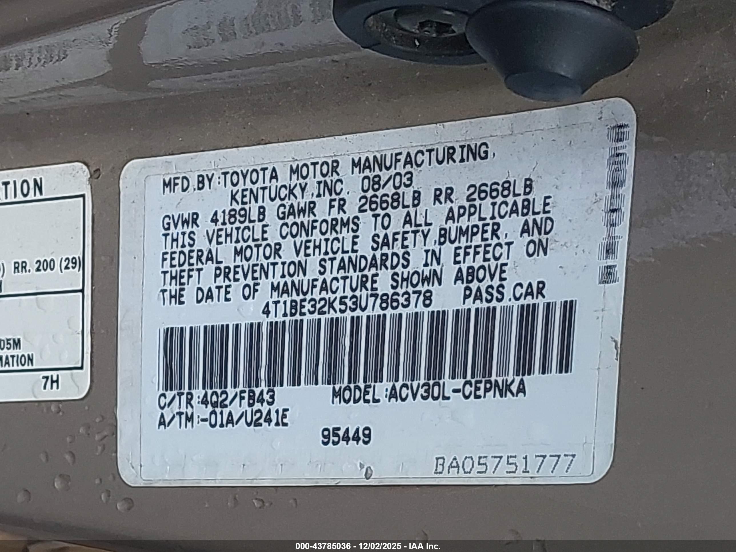 TOYOTA CAMRY image 9