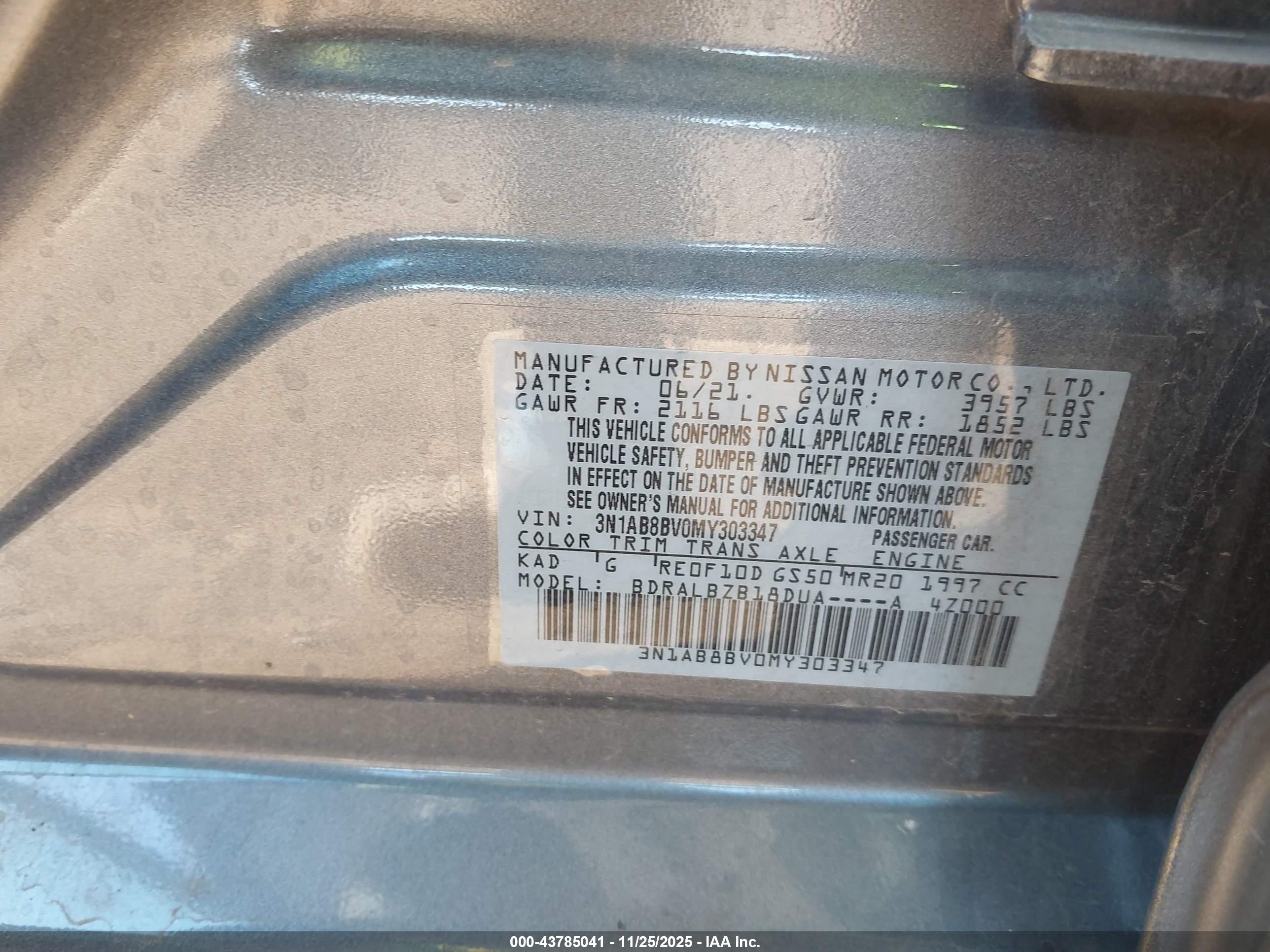 NISSAN SENTRA image 9
