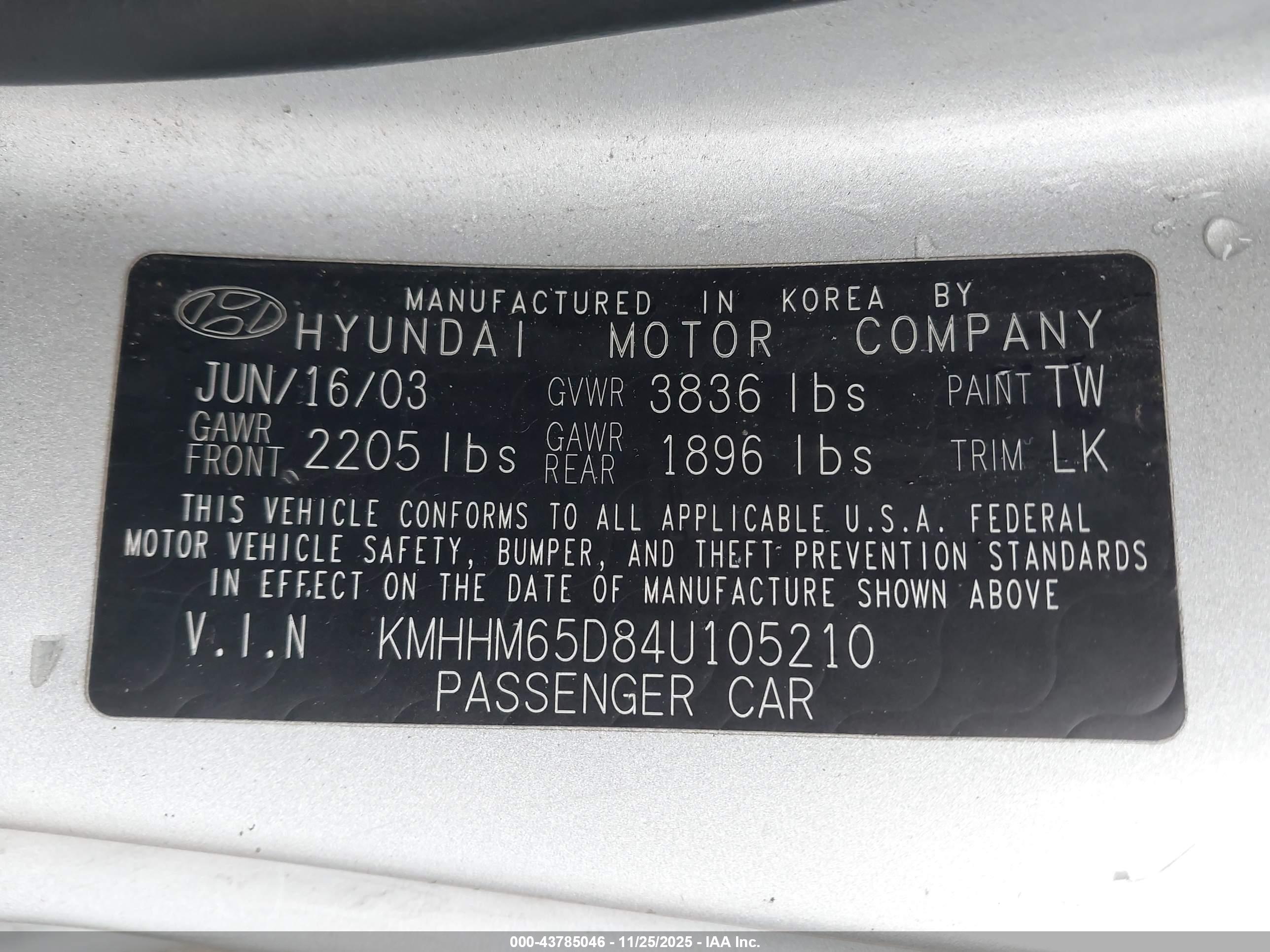 HYUNDAI TIBURON image 9