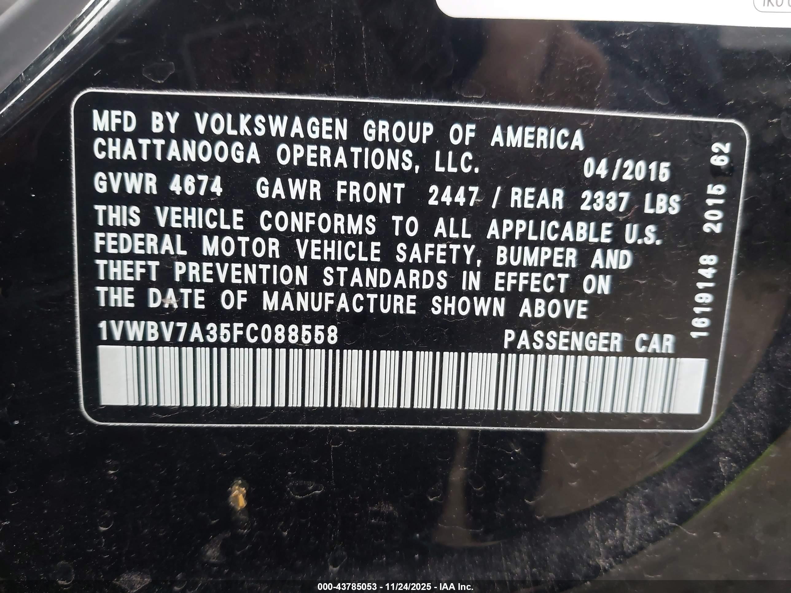VOLKSWAGEN PASSAT image 9