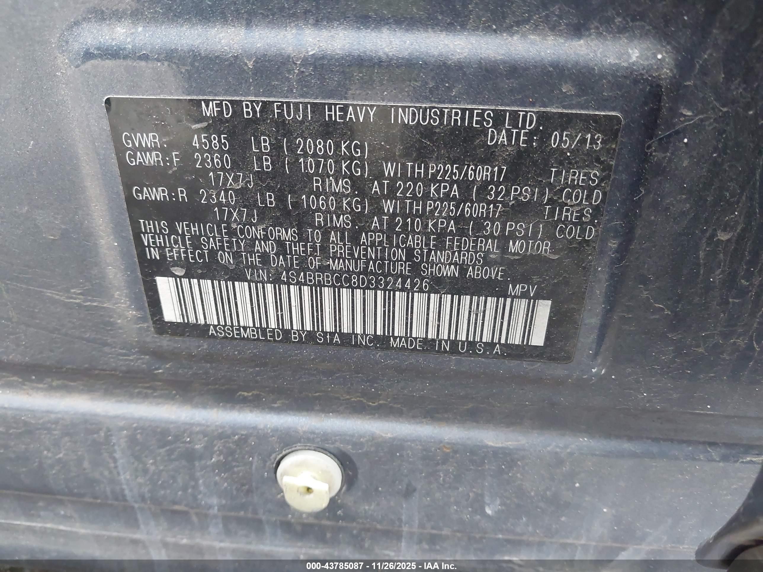 SUBARU OUTBACK image 9