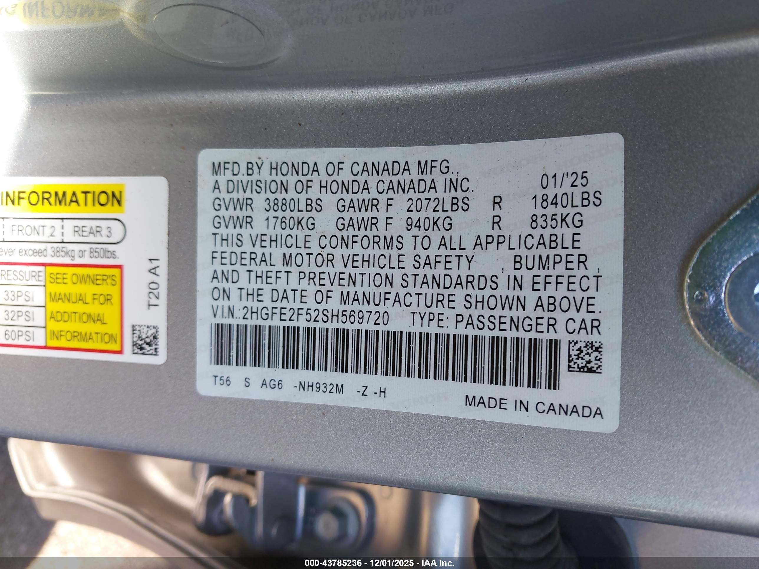 HONDA CIVIC image 9