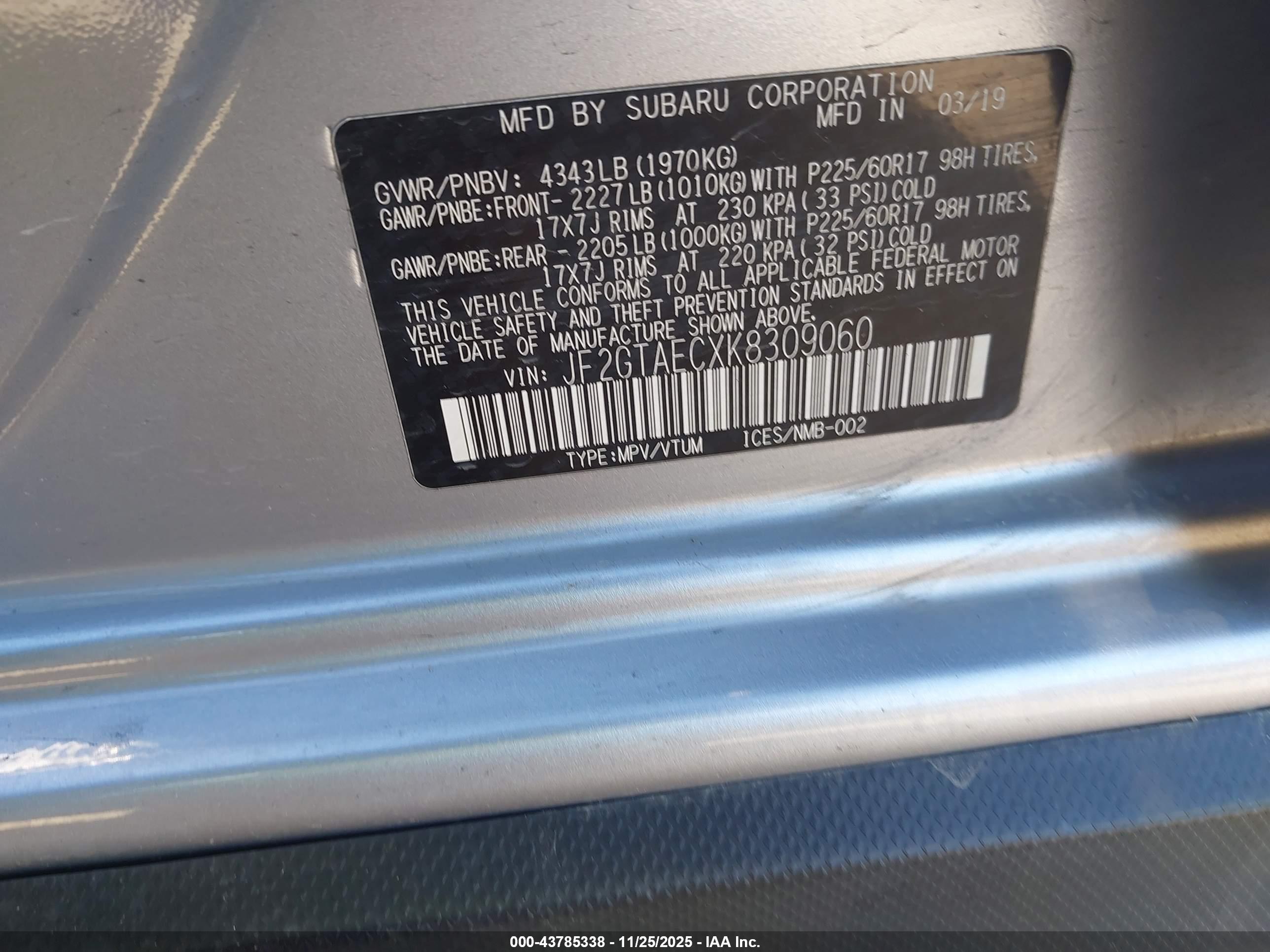 SUBARU CROSSTREK image 9