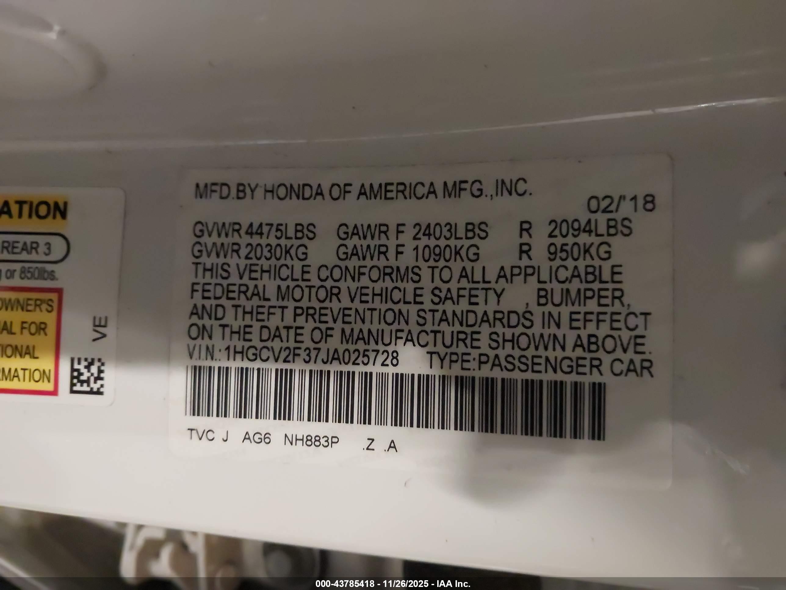 HONDA ACCORD image 9