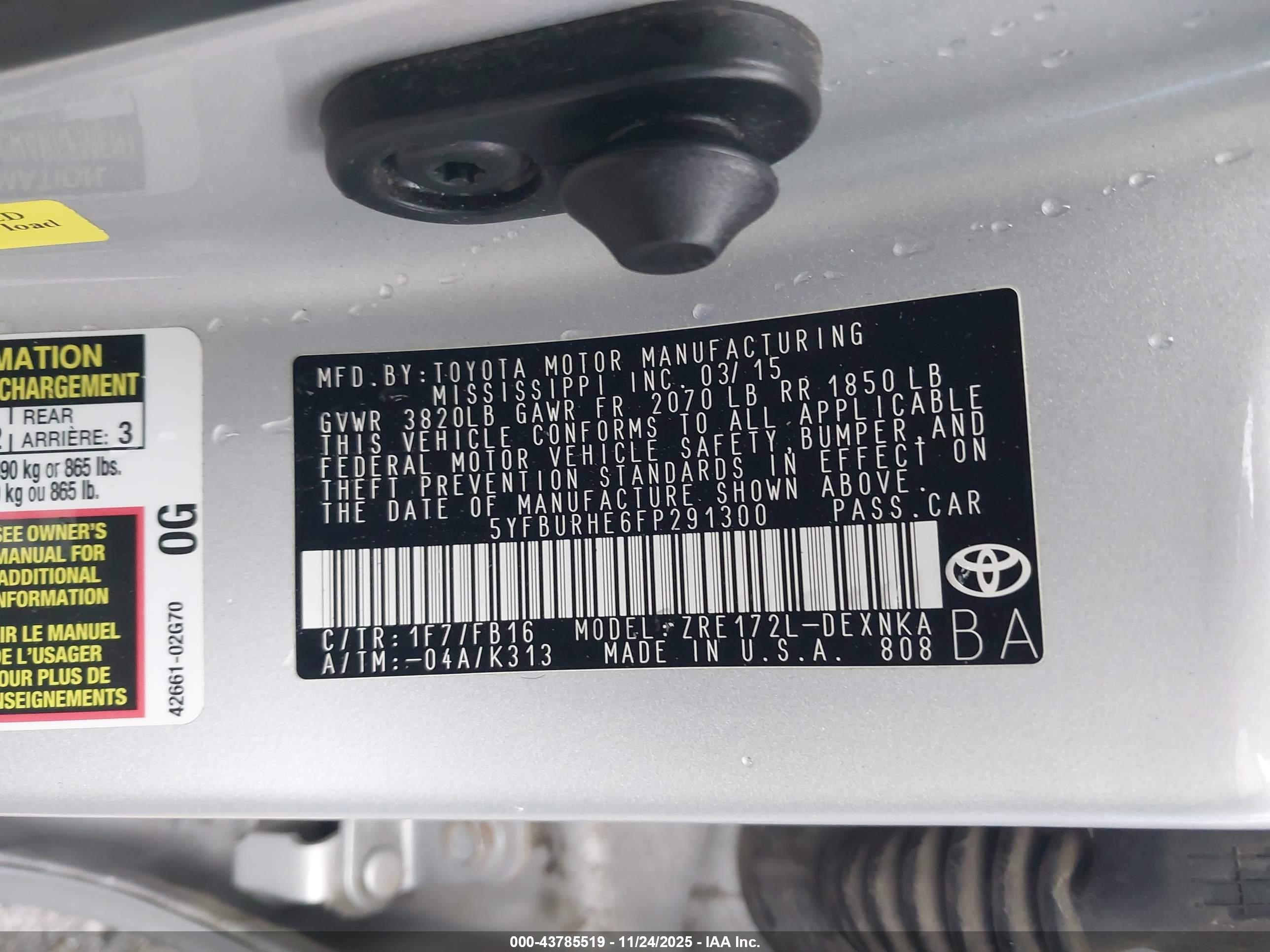 TOYOTA COROLLA image 9