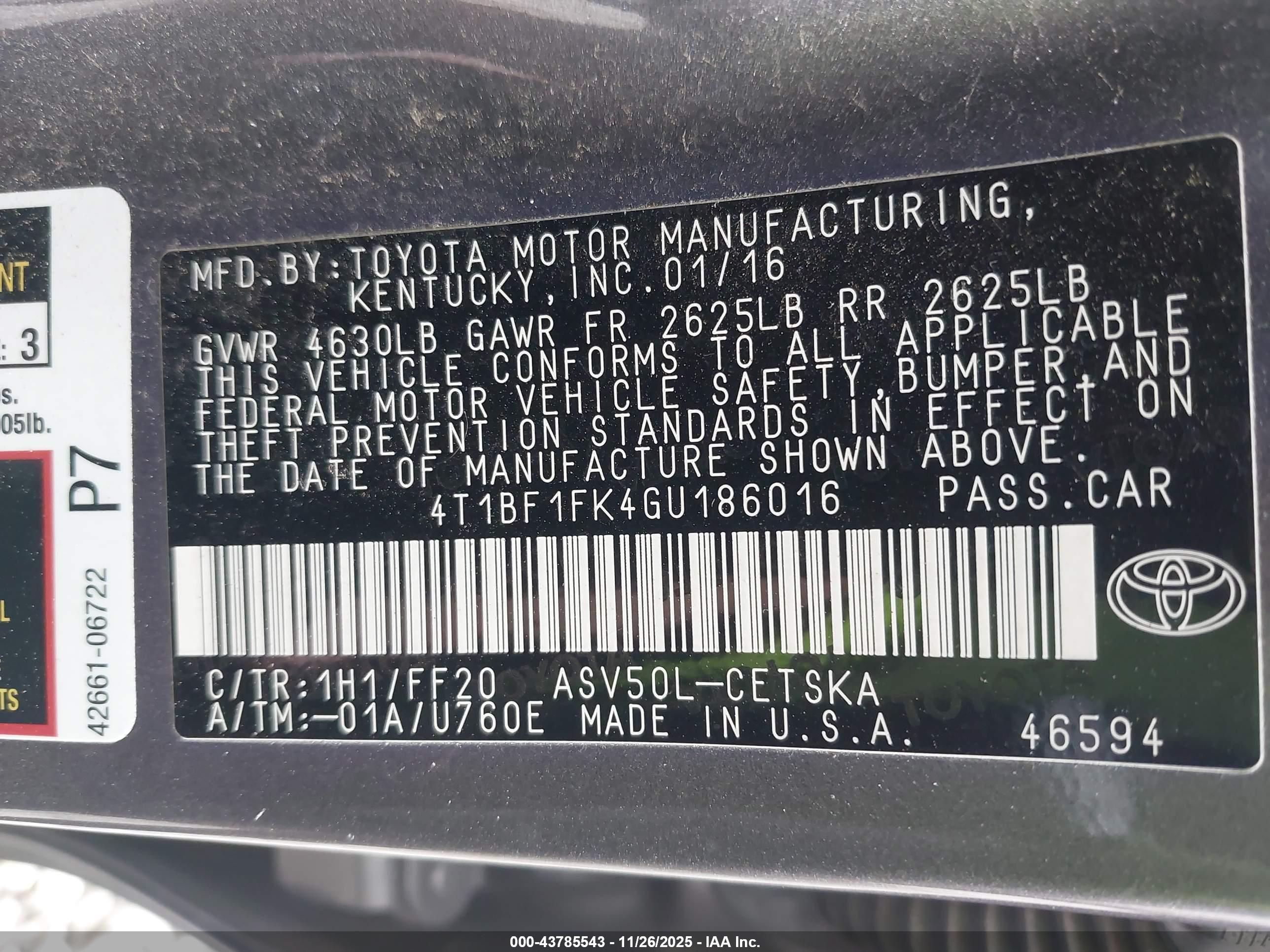 TOYOTA CAMRY image 9