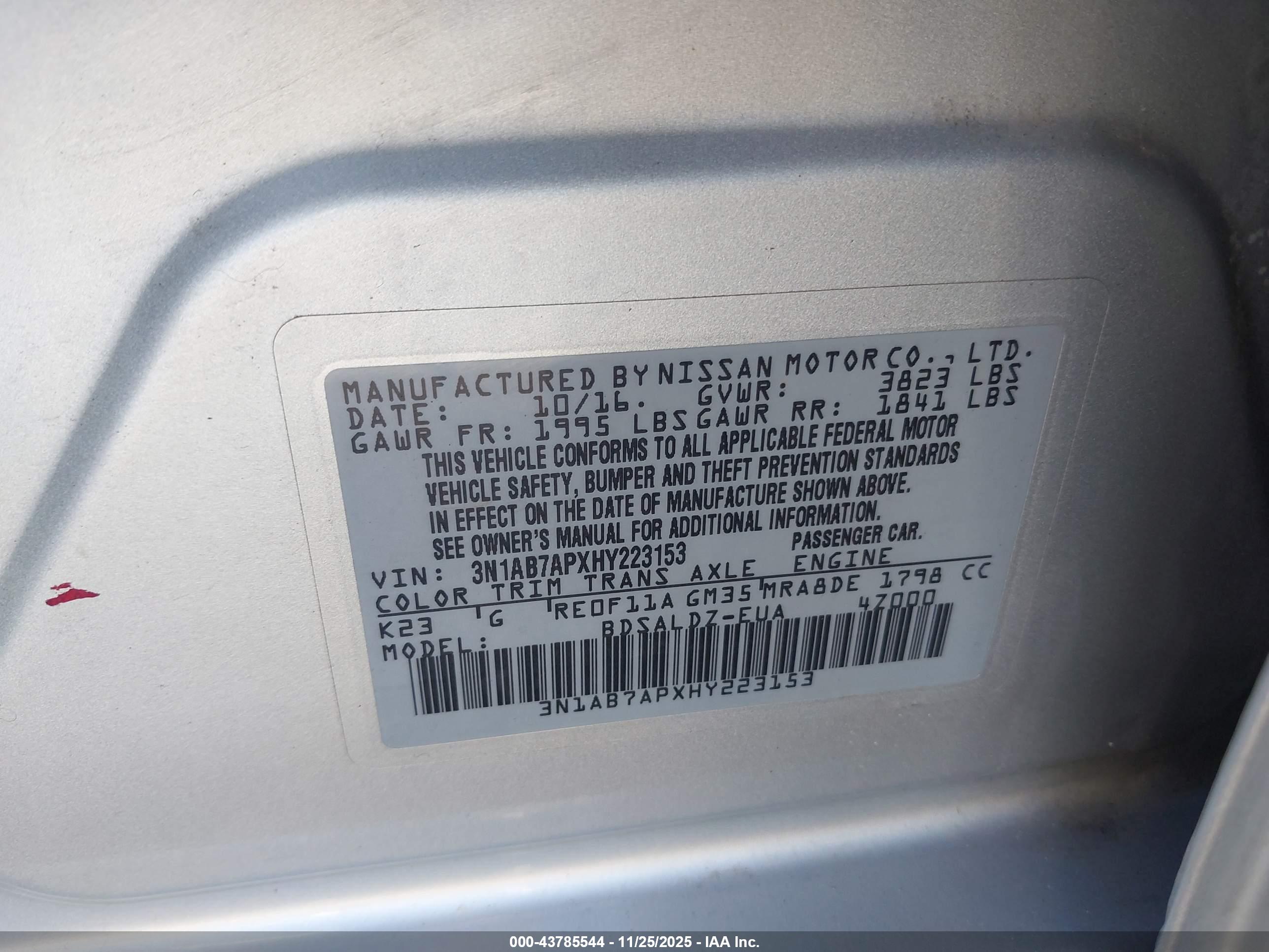 NISSAN SENTRA image 9