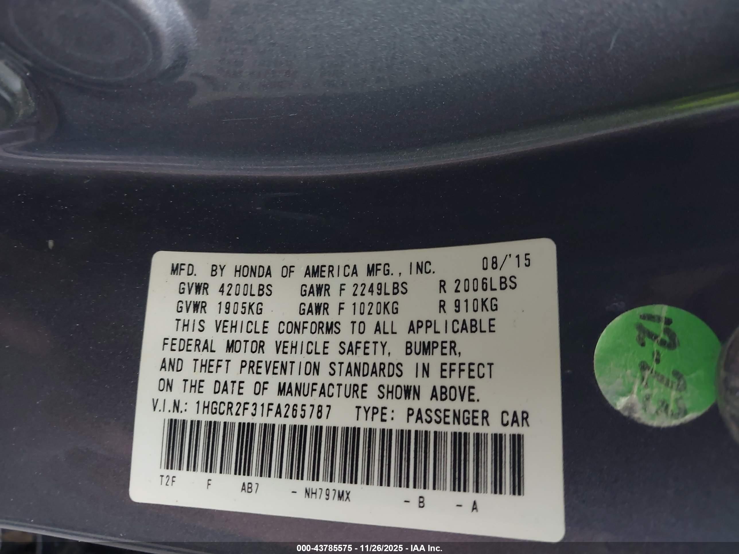 HONDA ACCORD image 9