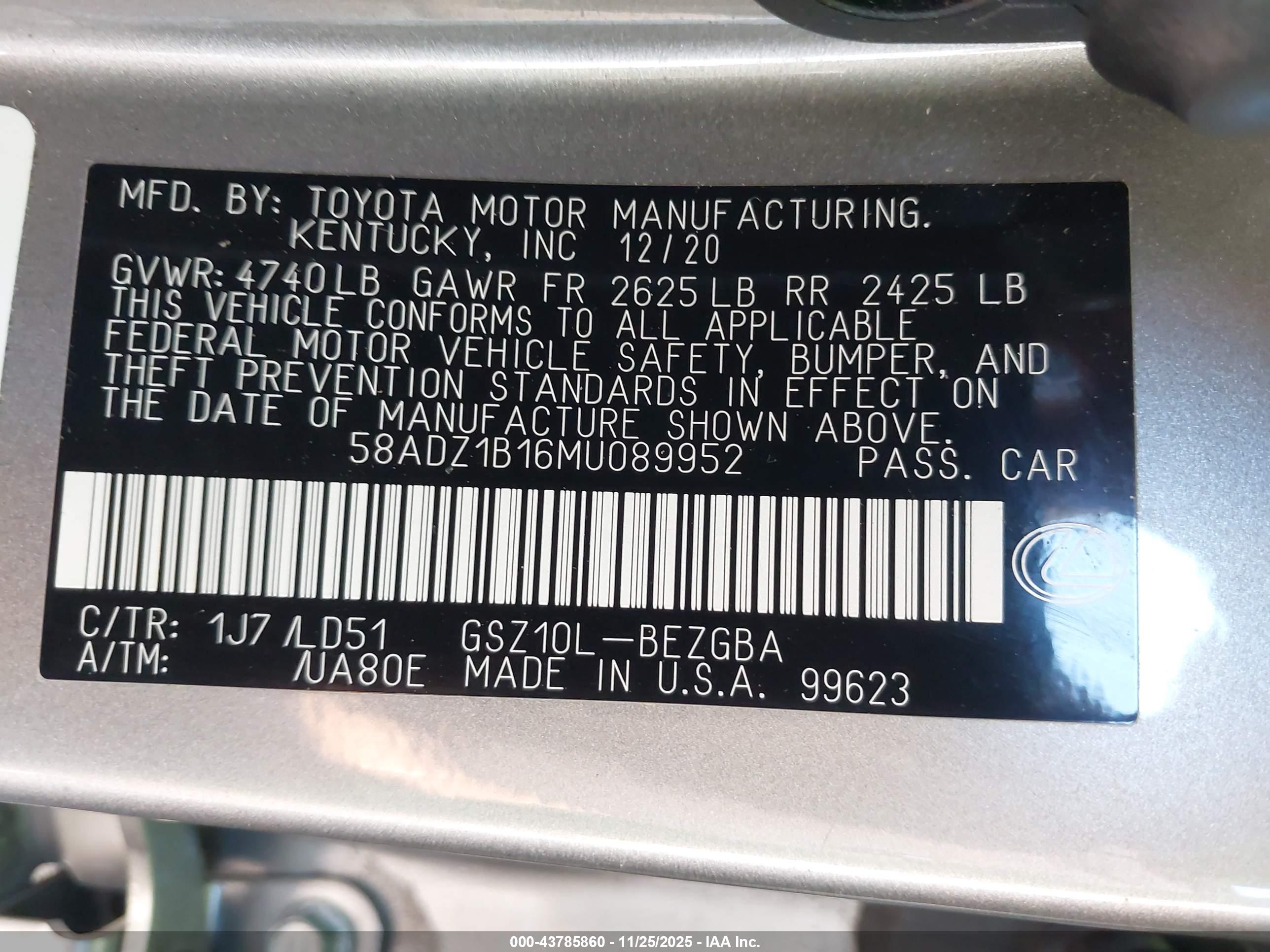 LEXUS ES image 9