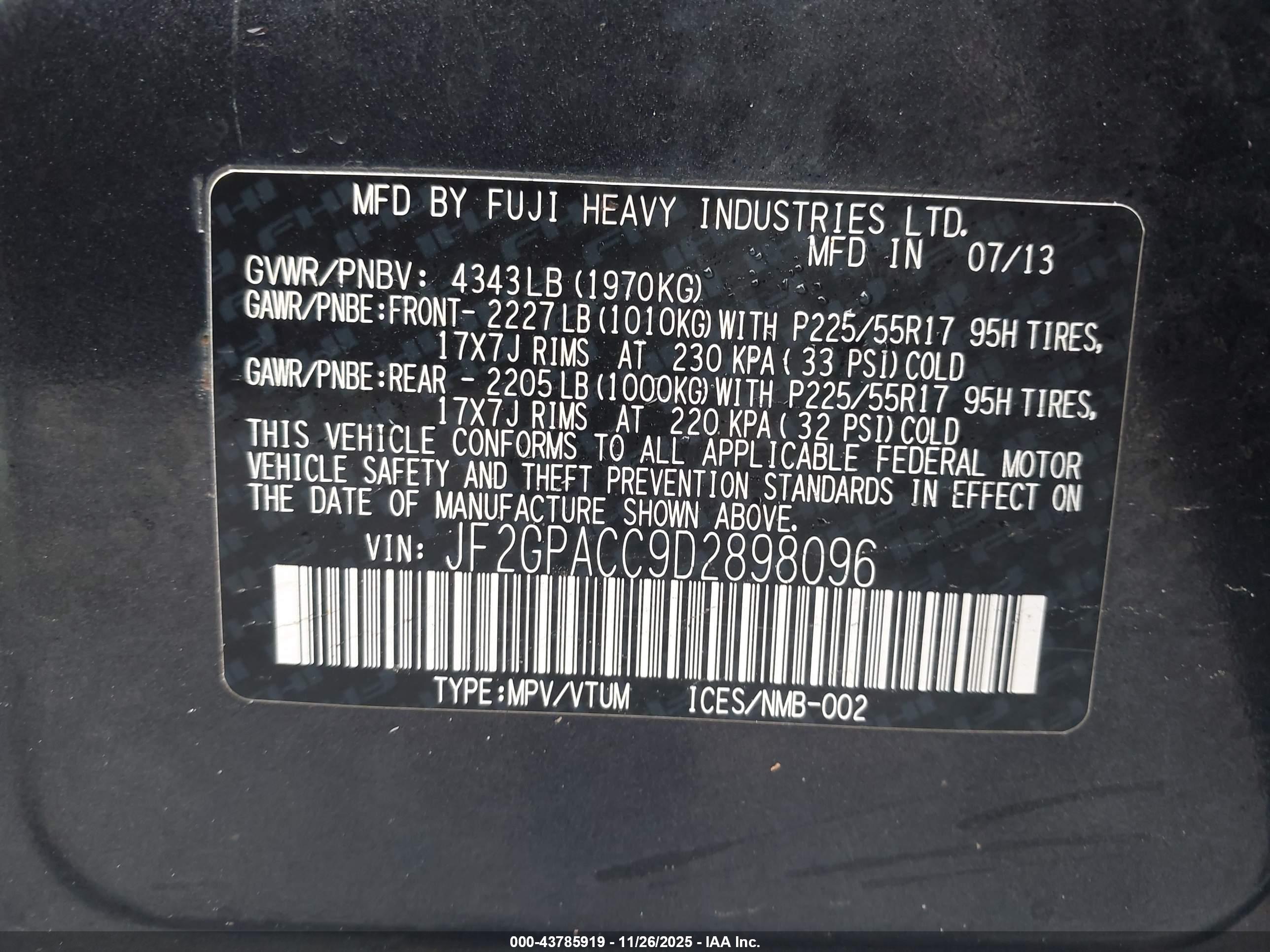 SUBARU XV image 9