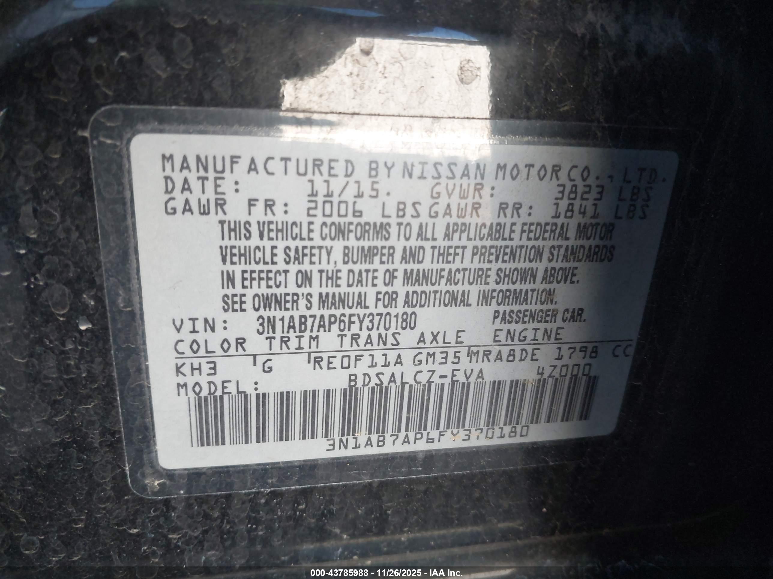 NISSAN SENTRA image 9