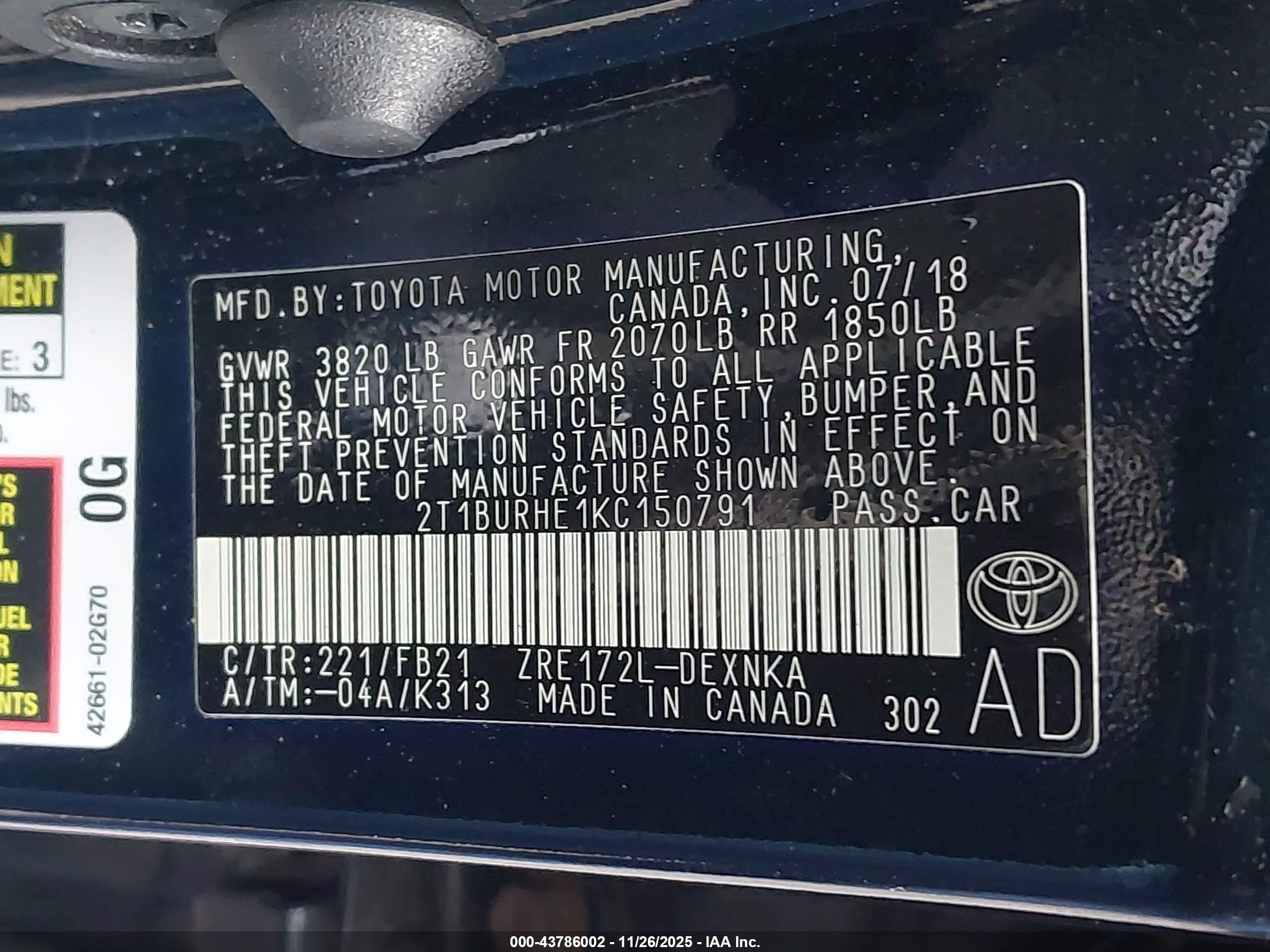 TOYOTA COROLLA image 9