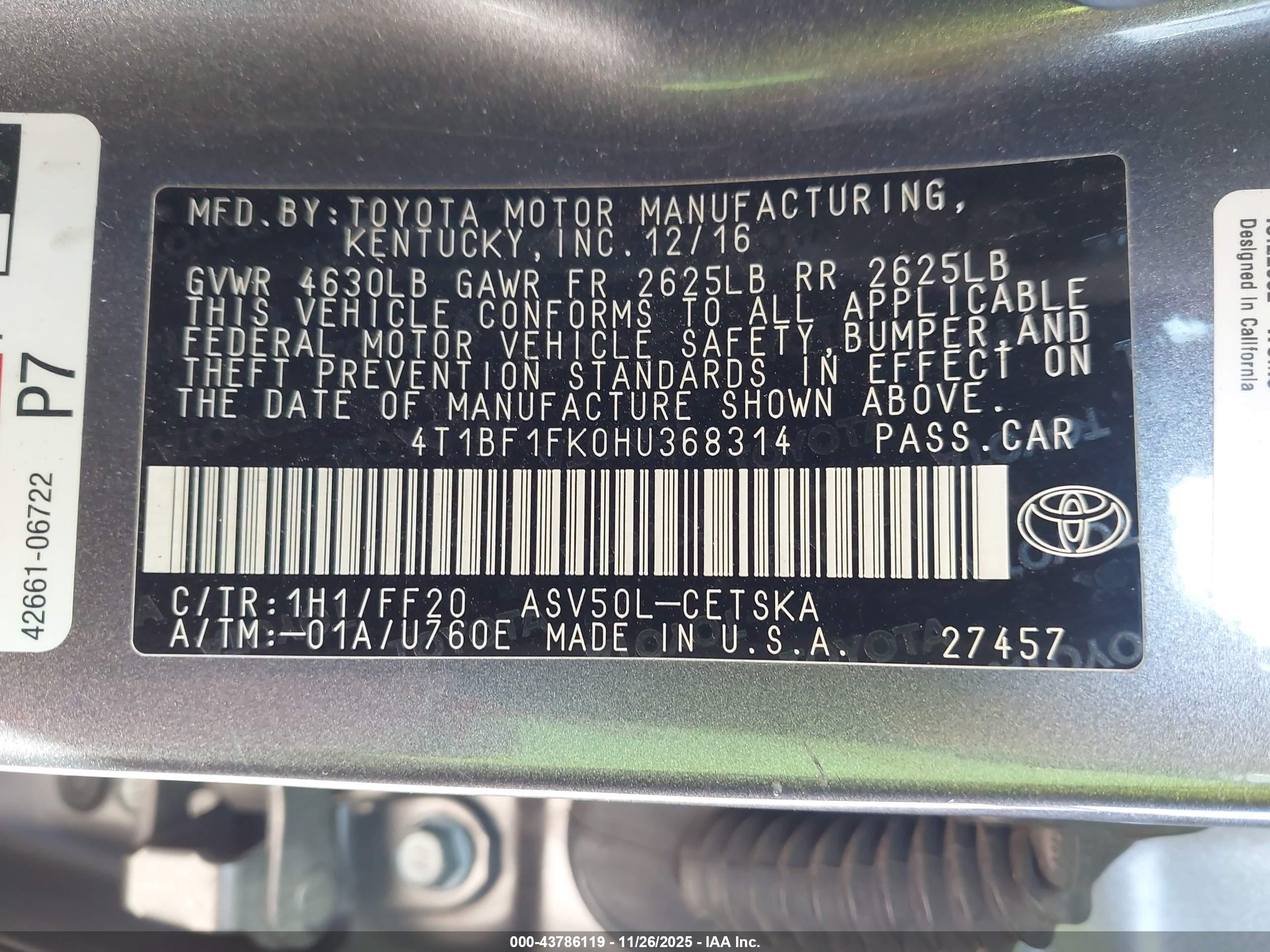 TOYOTA CAMRY image 9
