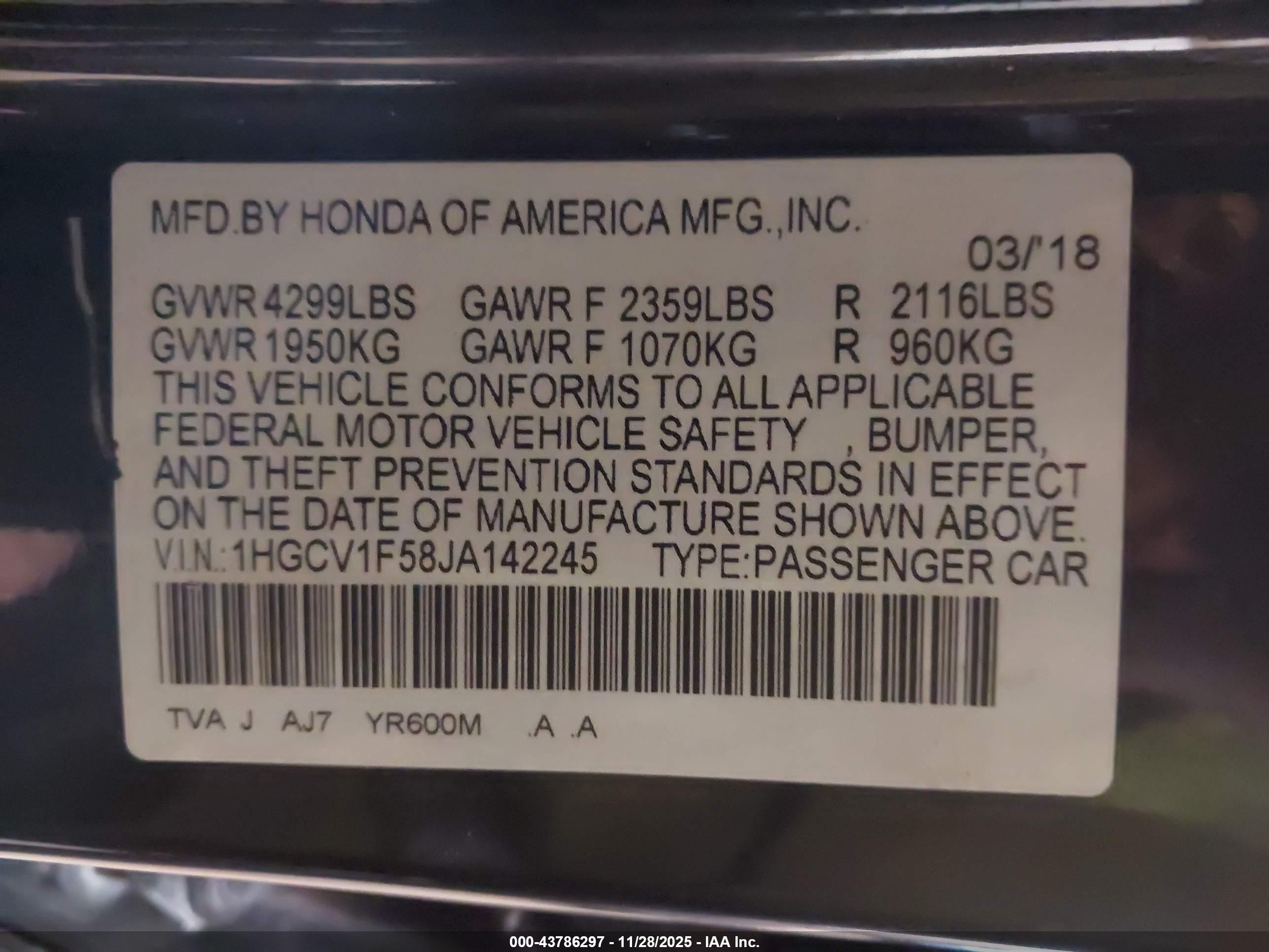 HONDA ACCORD image 9