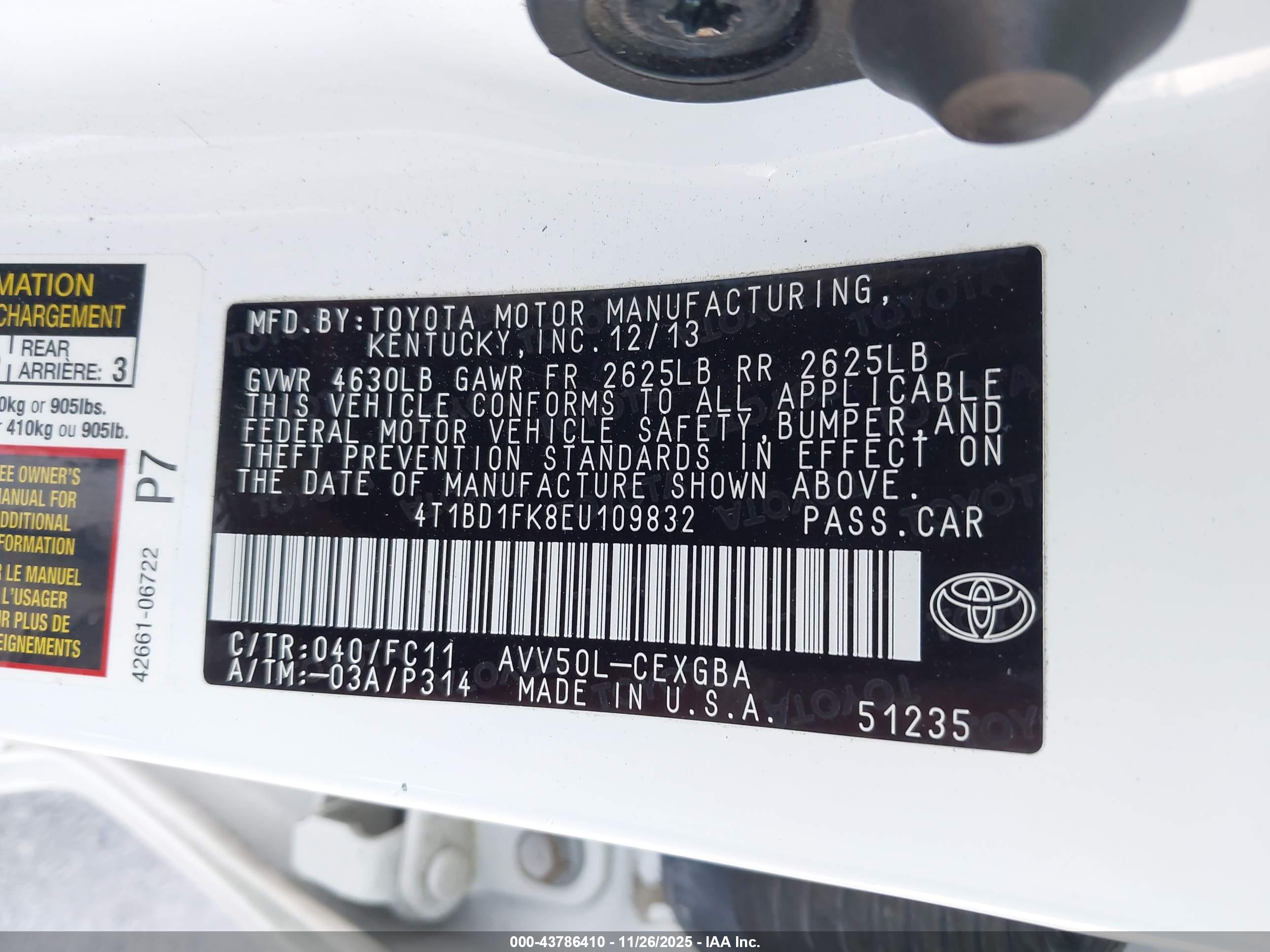 TOYOTA CAMRY image 9