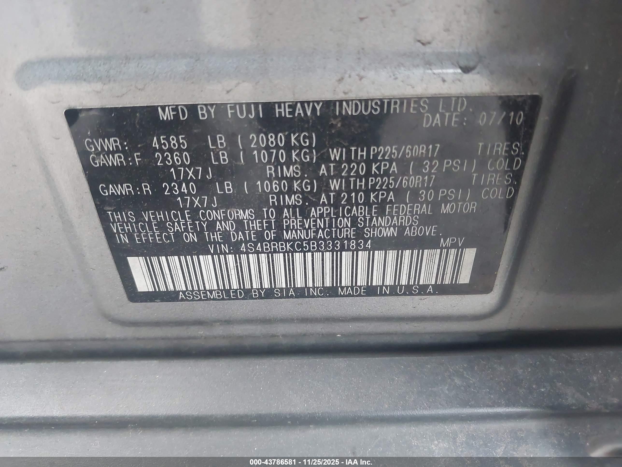 SUBARU OUTBACK image 9