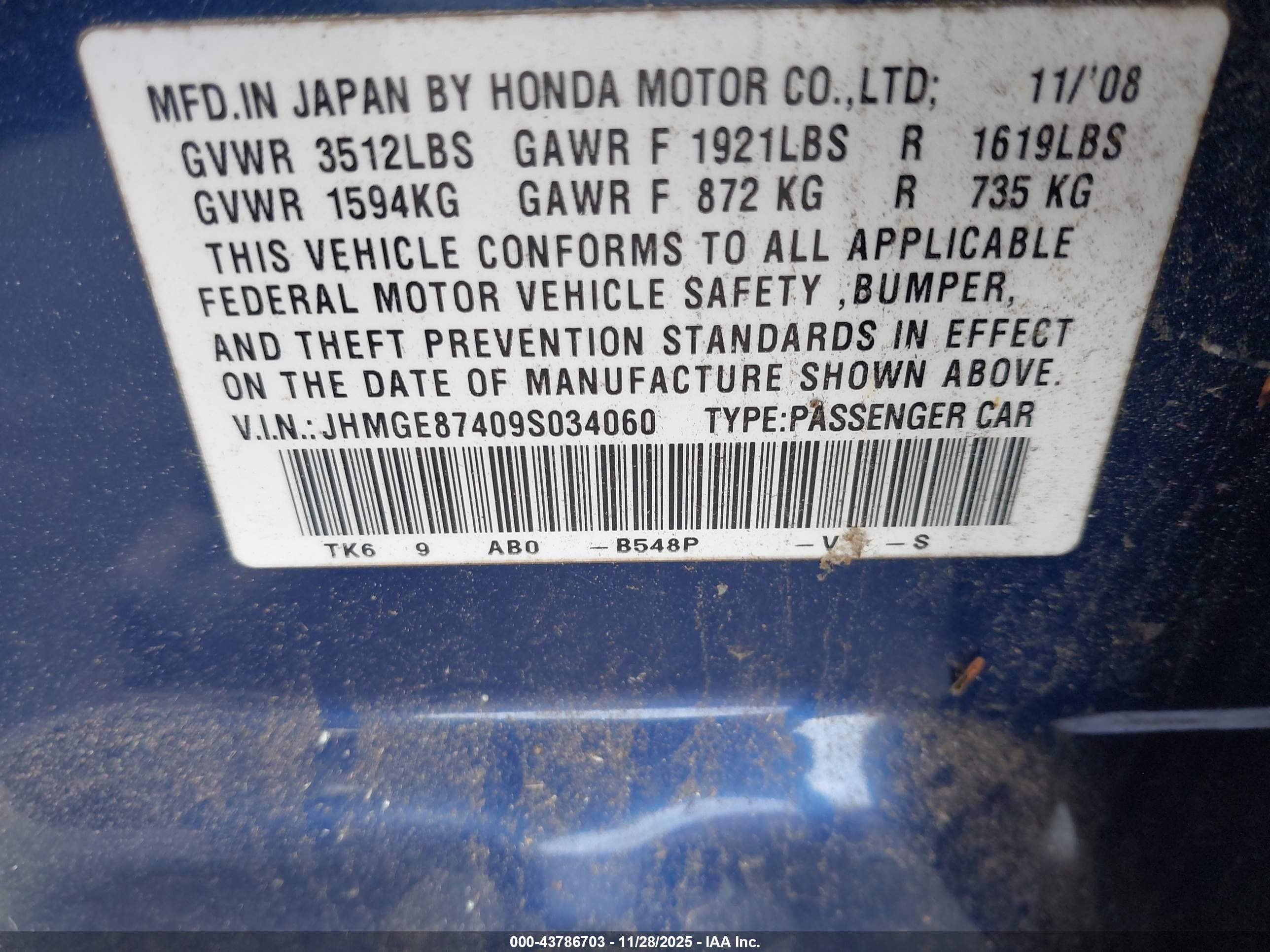HONDA FIT image 9