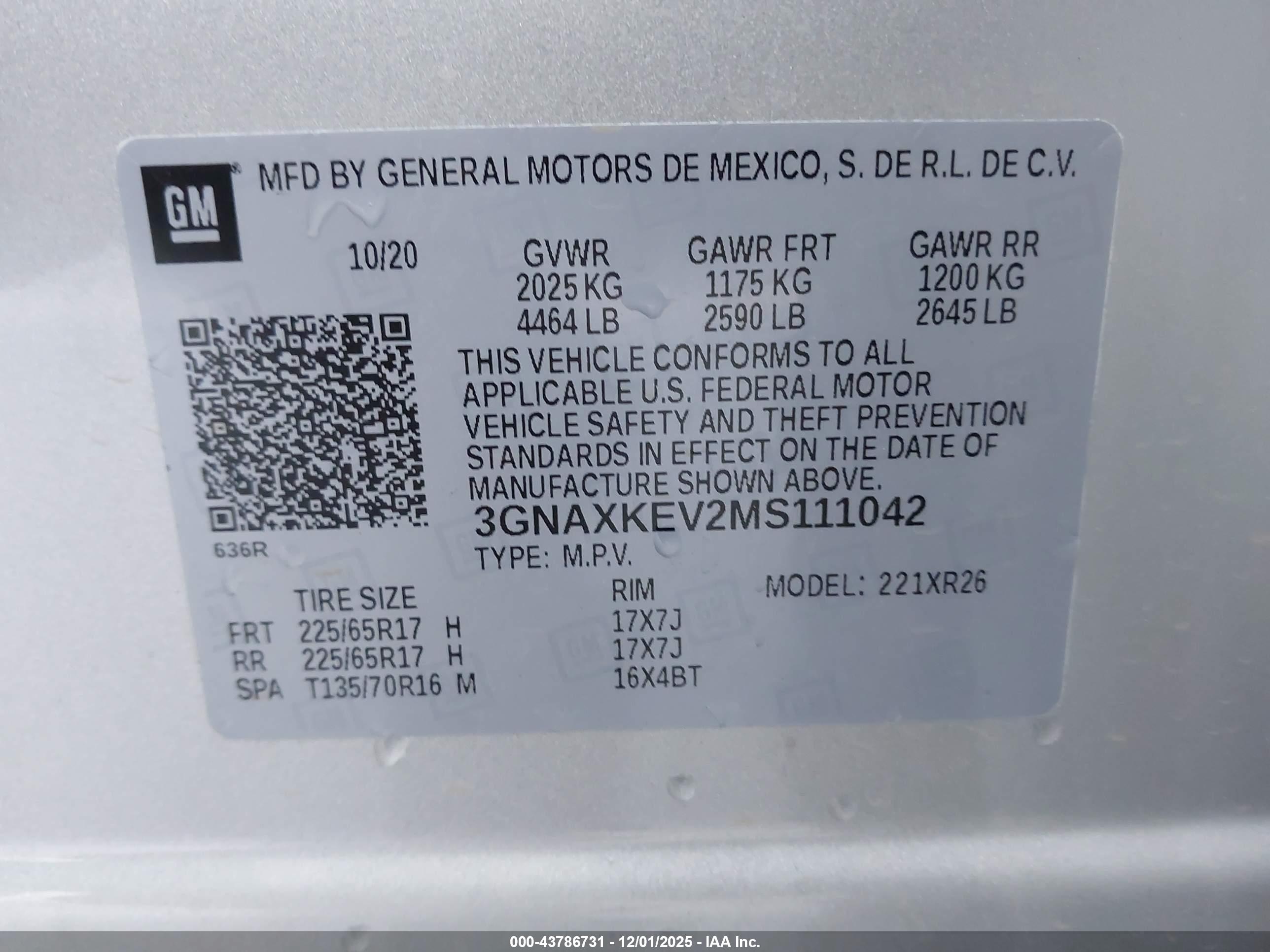CHEVROLET EQUINOX image 9