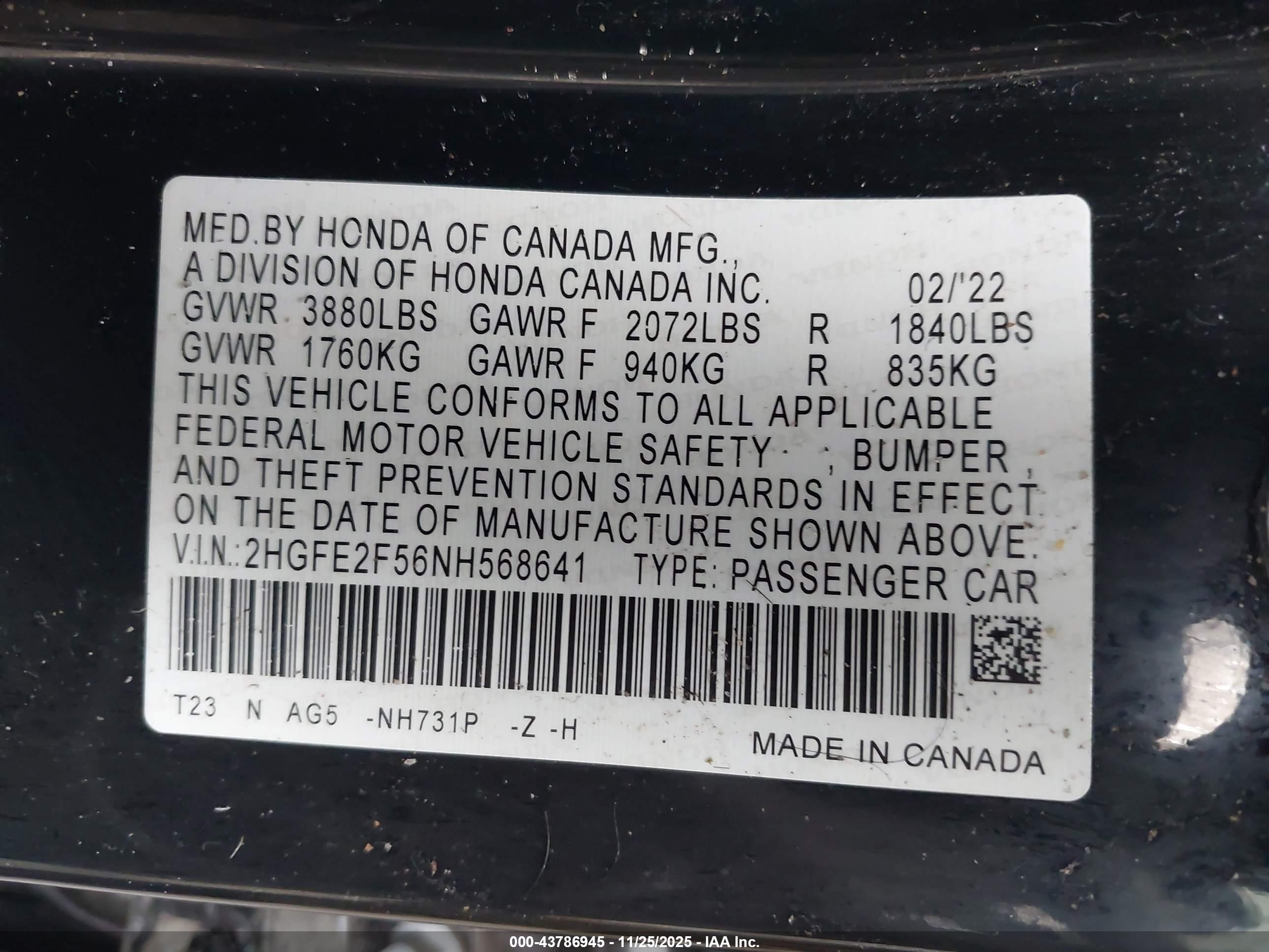 HONDA CIVIC image 9