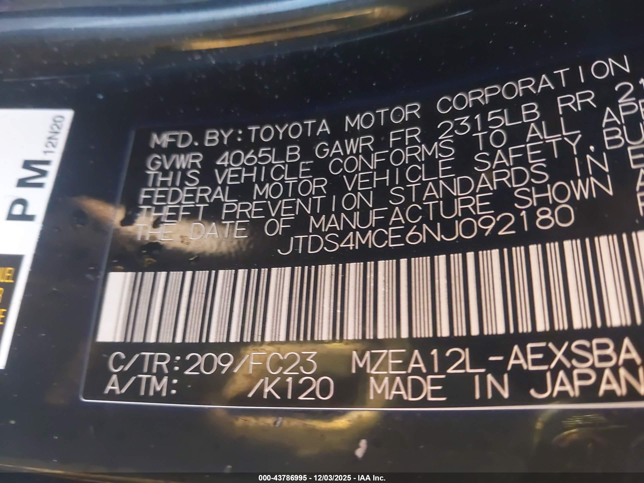 TOYOTA COROLLA image 9