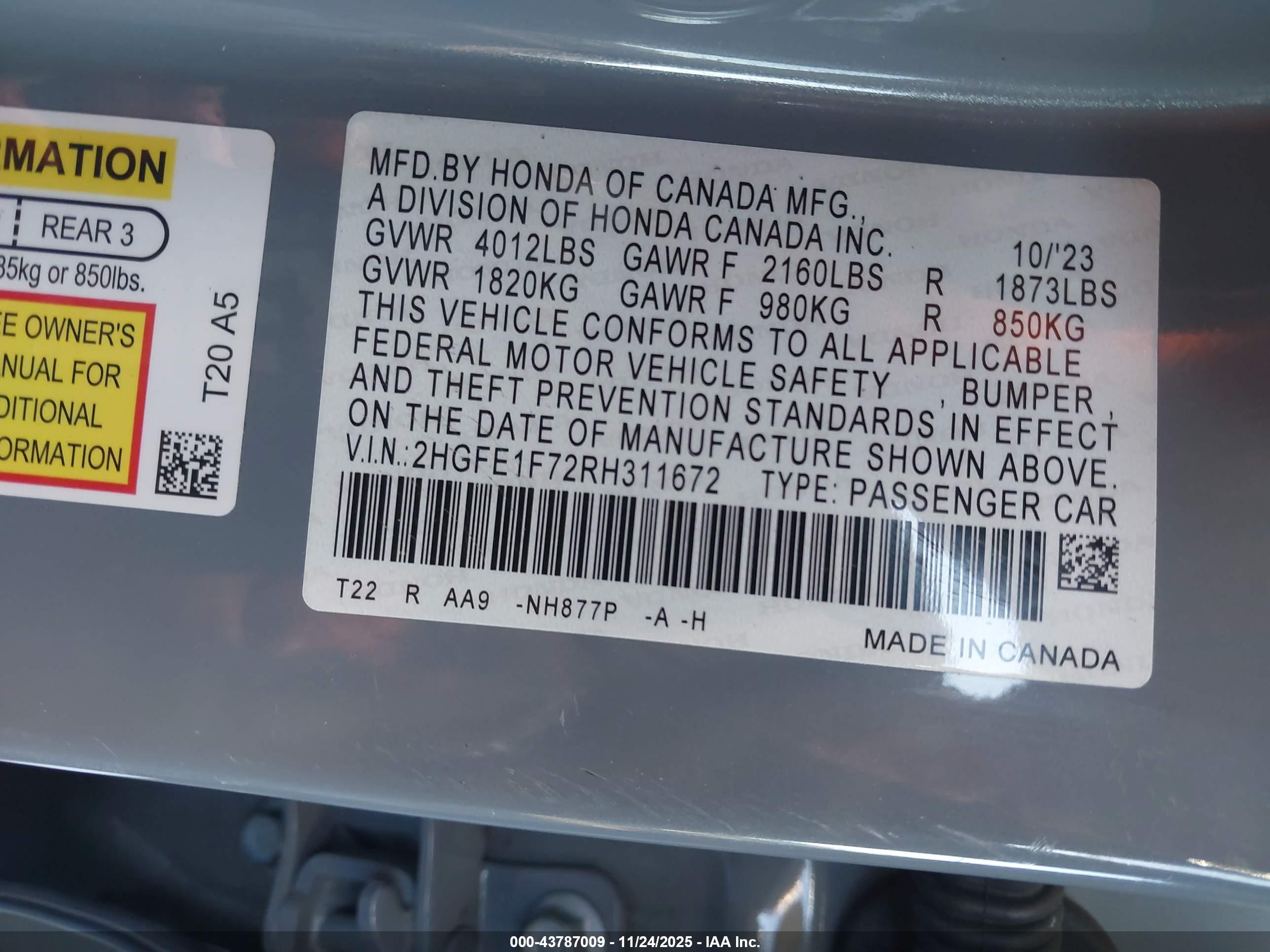 HONDA CIVIC image 9