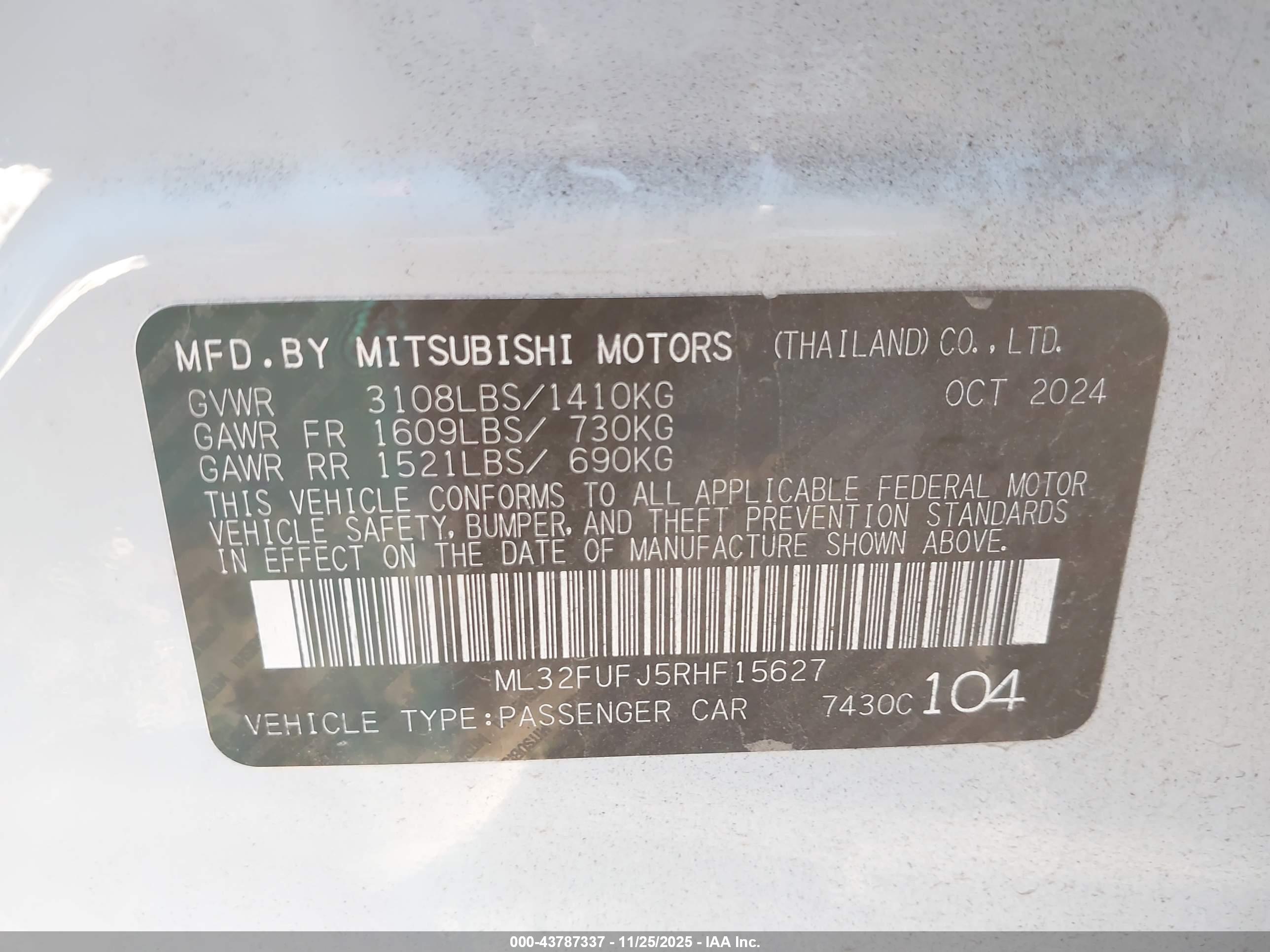 MITSUBISHI MIRAGE image 9