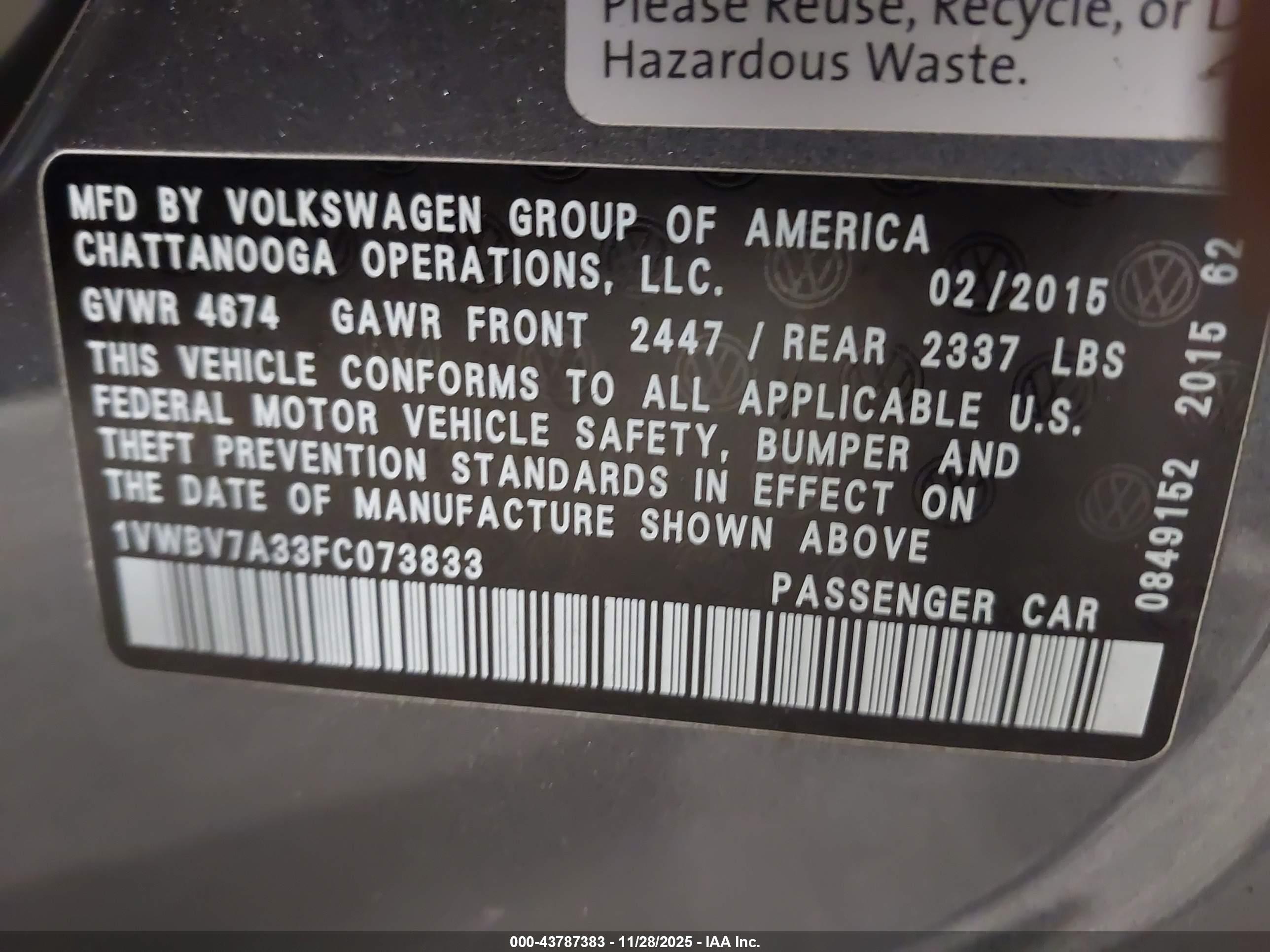 VOLKSWAGEN PASSAT image 9