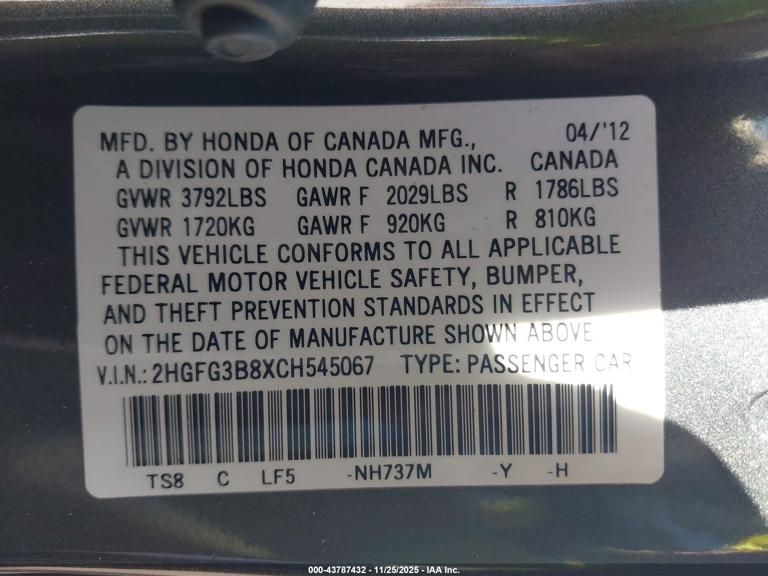 HONDA CIVIC image 9