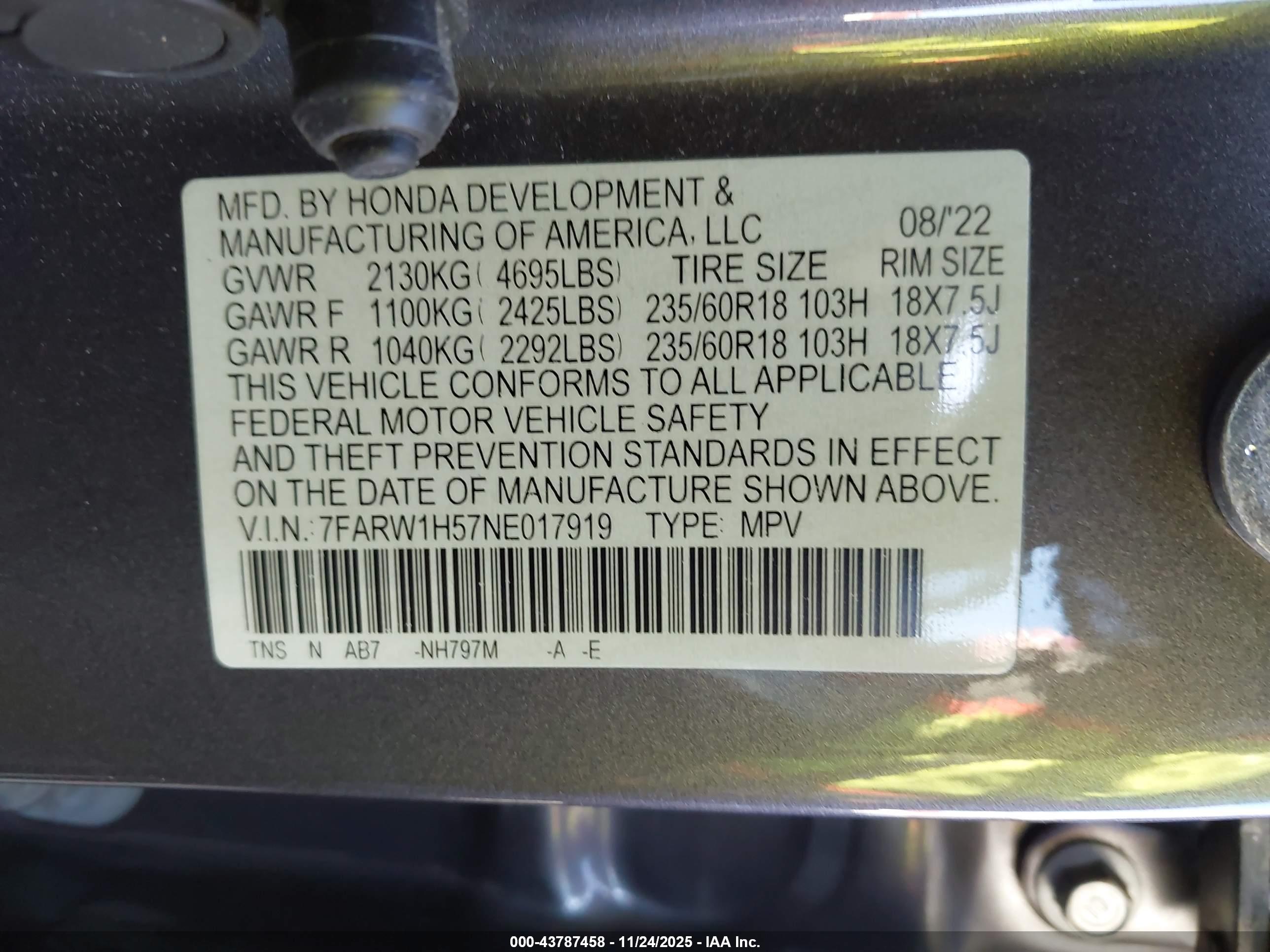 HONDA CR-V image 9