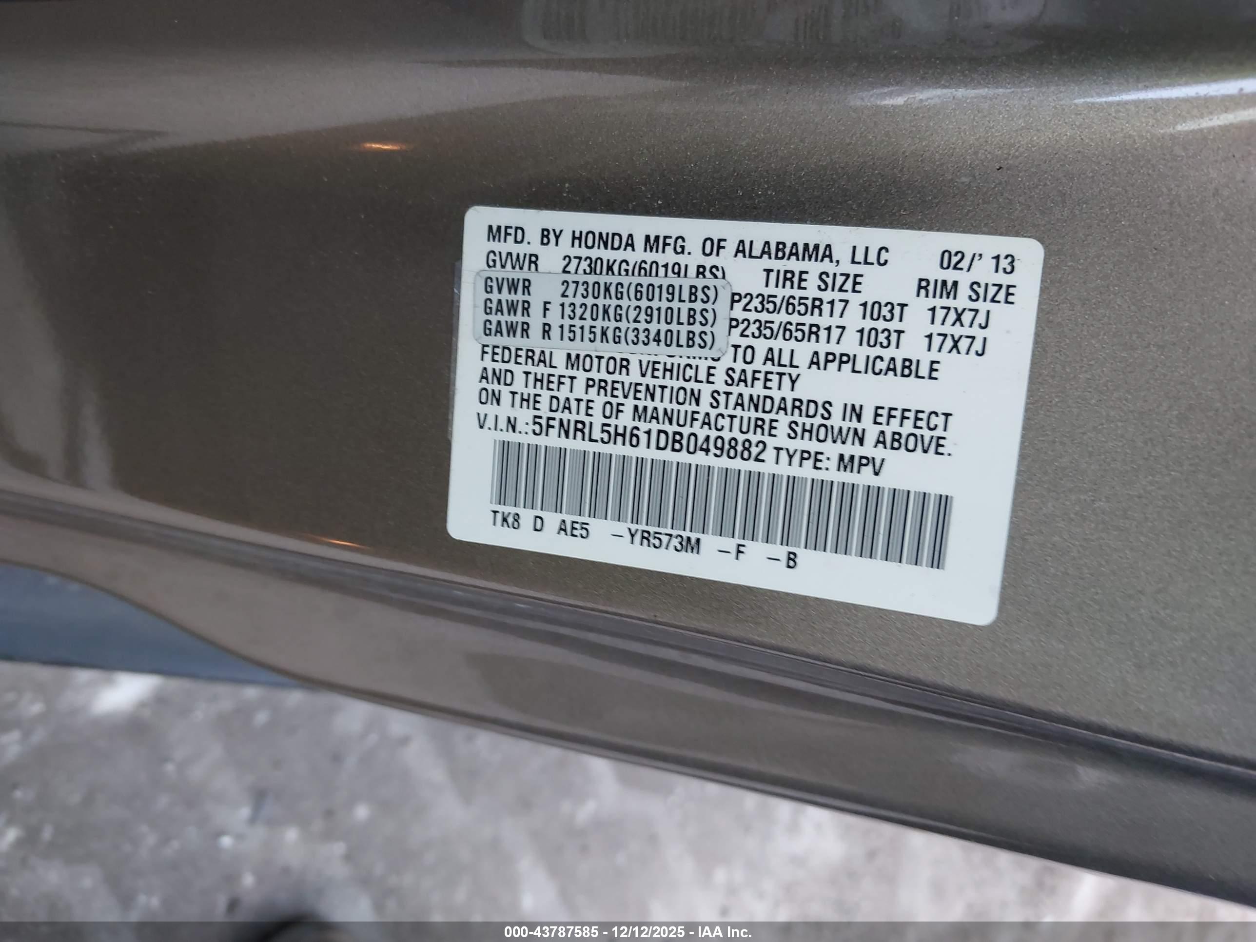 HONDA ODYSSEY image 9