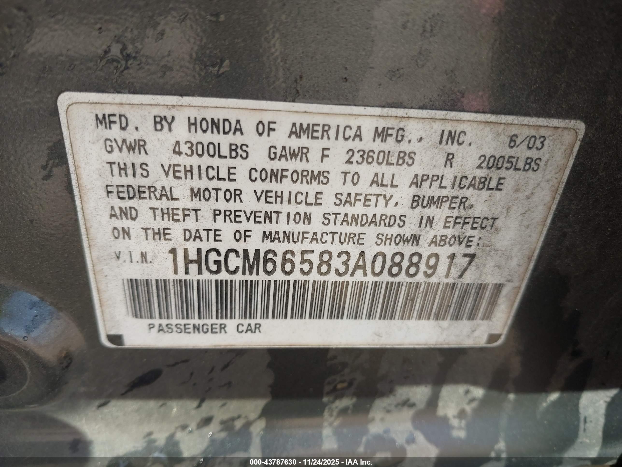 HONDA ACCORD image 9